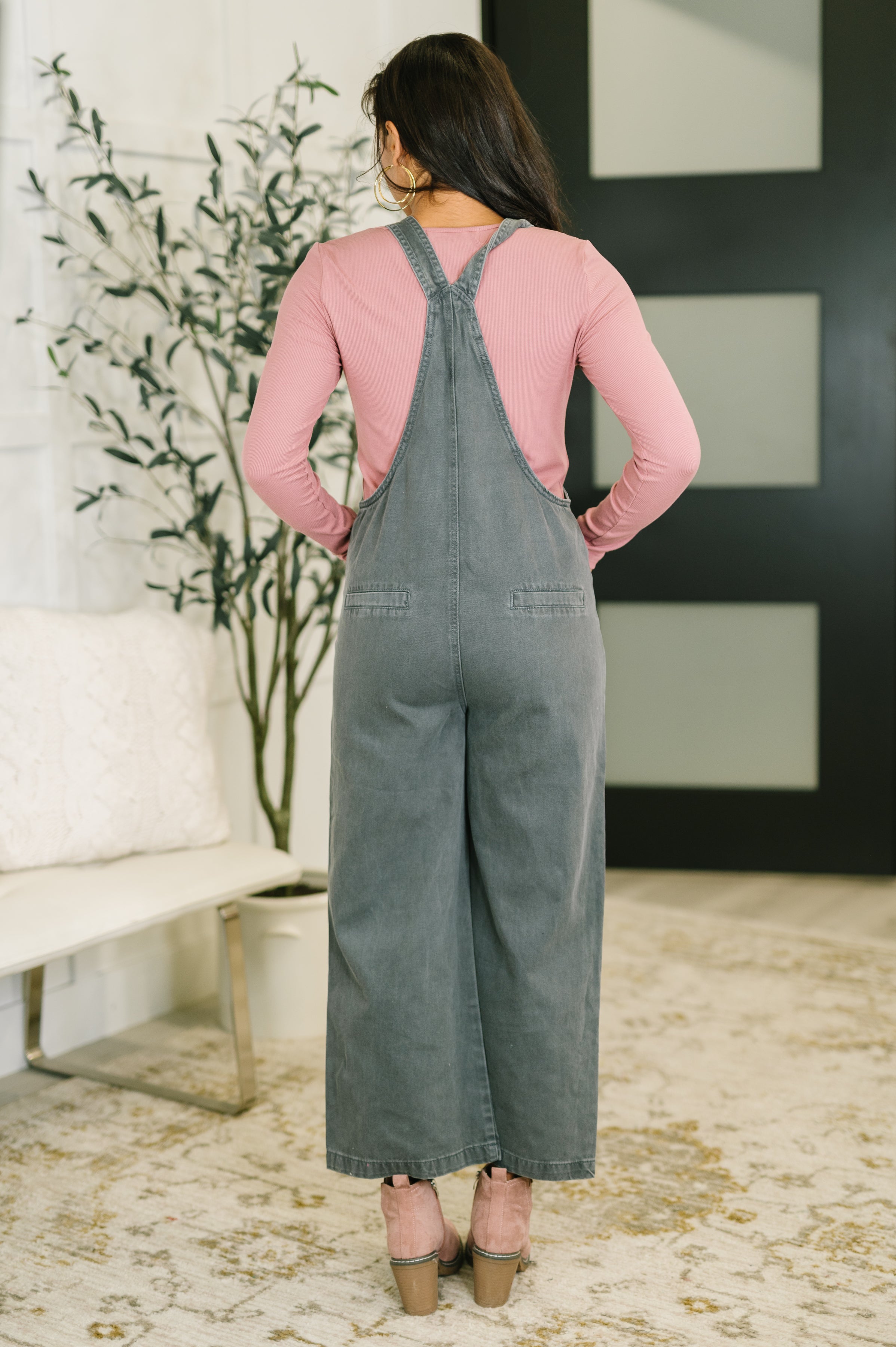 Exactly Where You Are Jumpsuit in Ash Black Womens Ave Shops- Tilden Co.