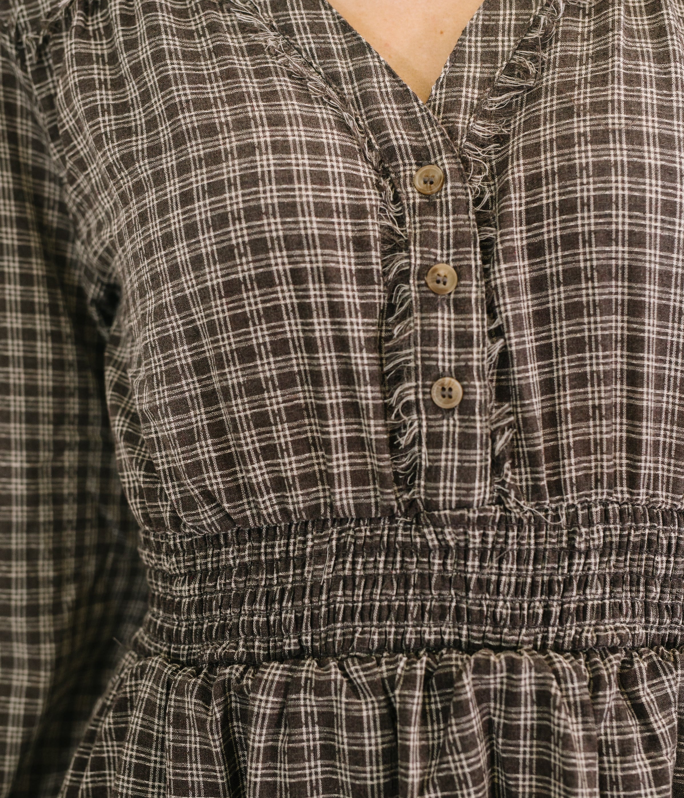 Fairytale Plot Plaid Midi Dress Womens Ave Shops- Tilden Co.