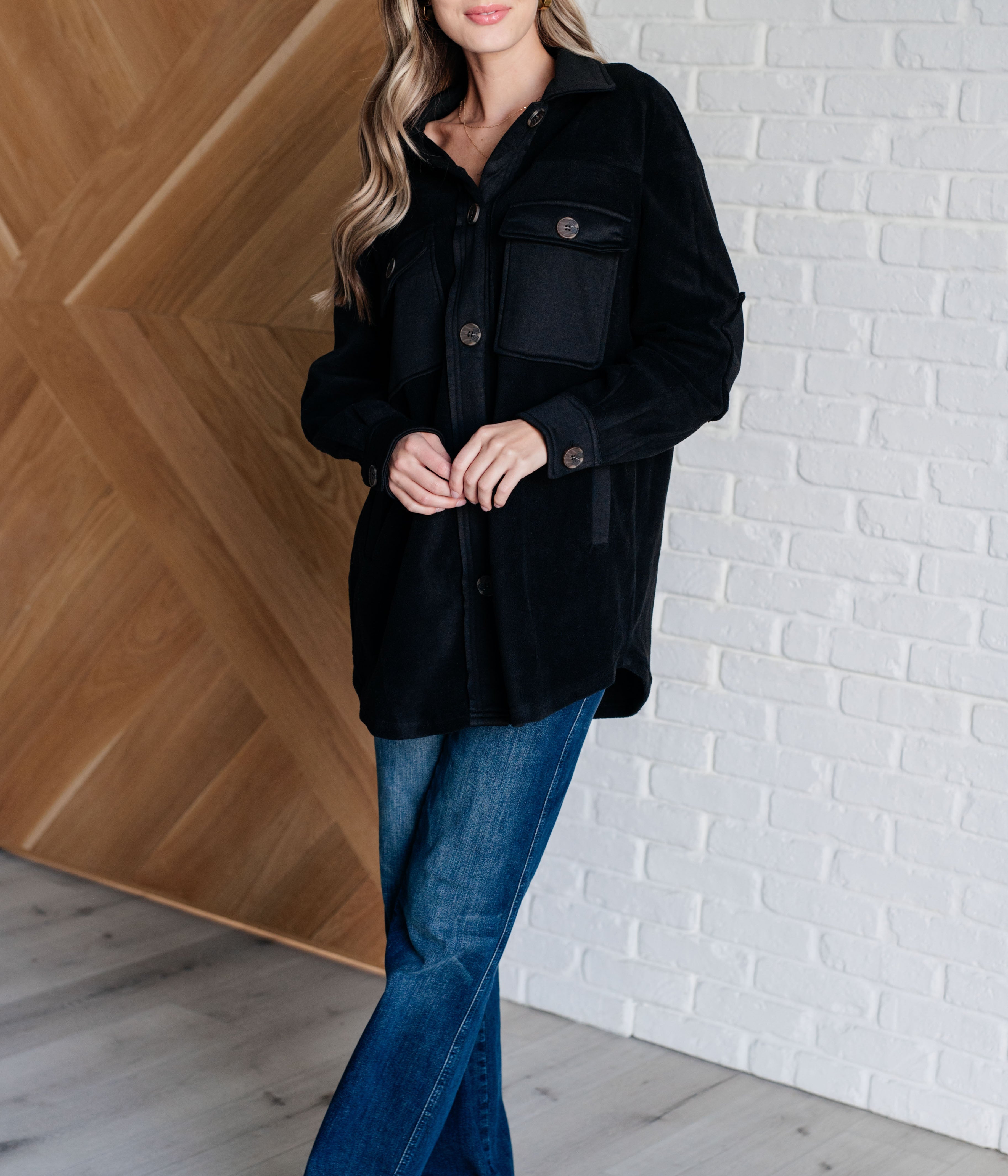 Fantastic in Fleece Jacket in Black Layers Ave Shops- Tilden Co.