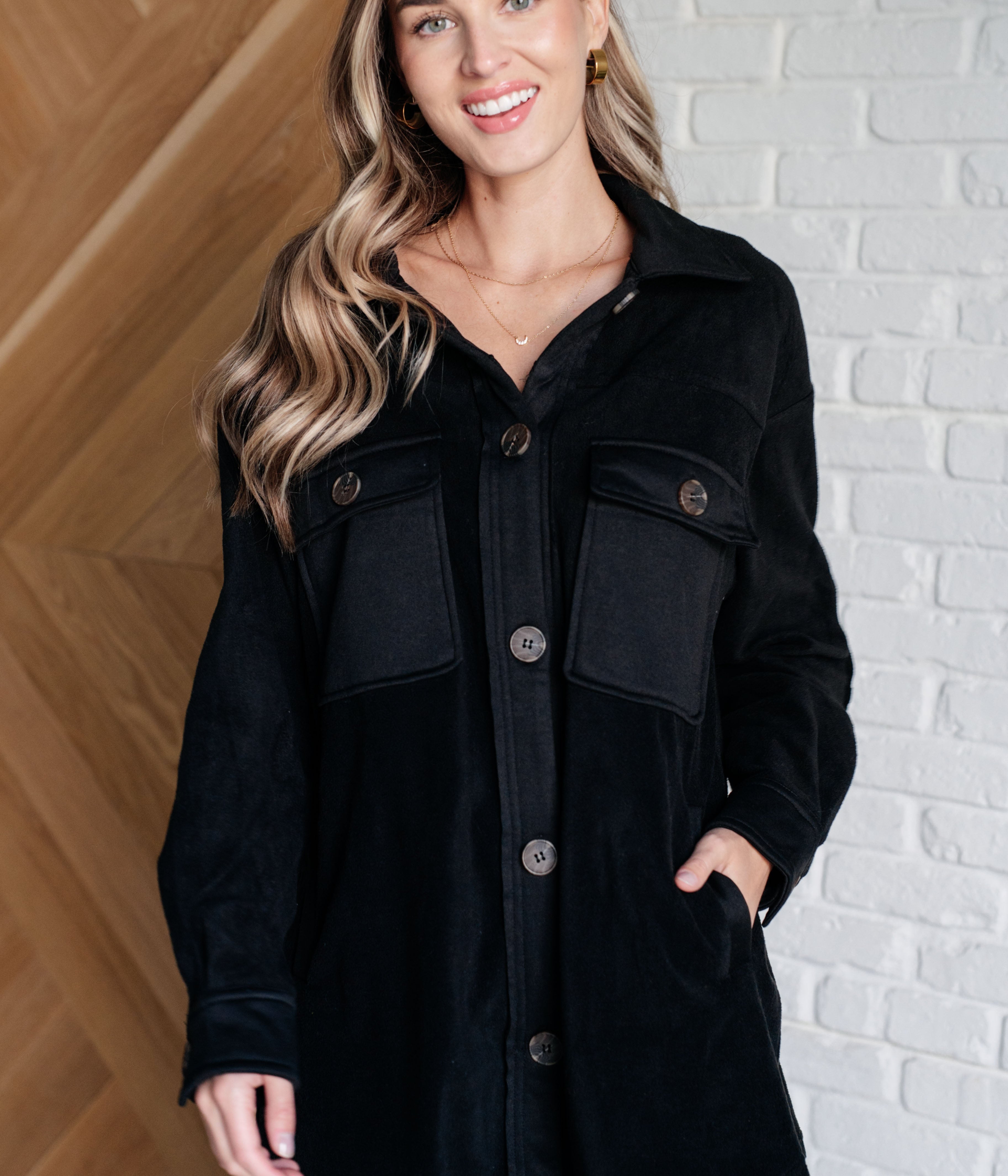 Fantastic in Fleece Jacket in Black Layers Ave Shops- Tilden Co.