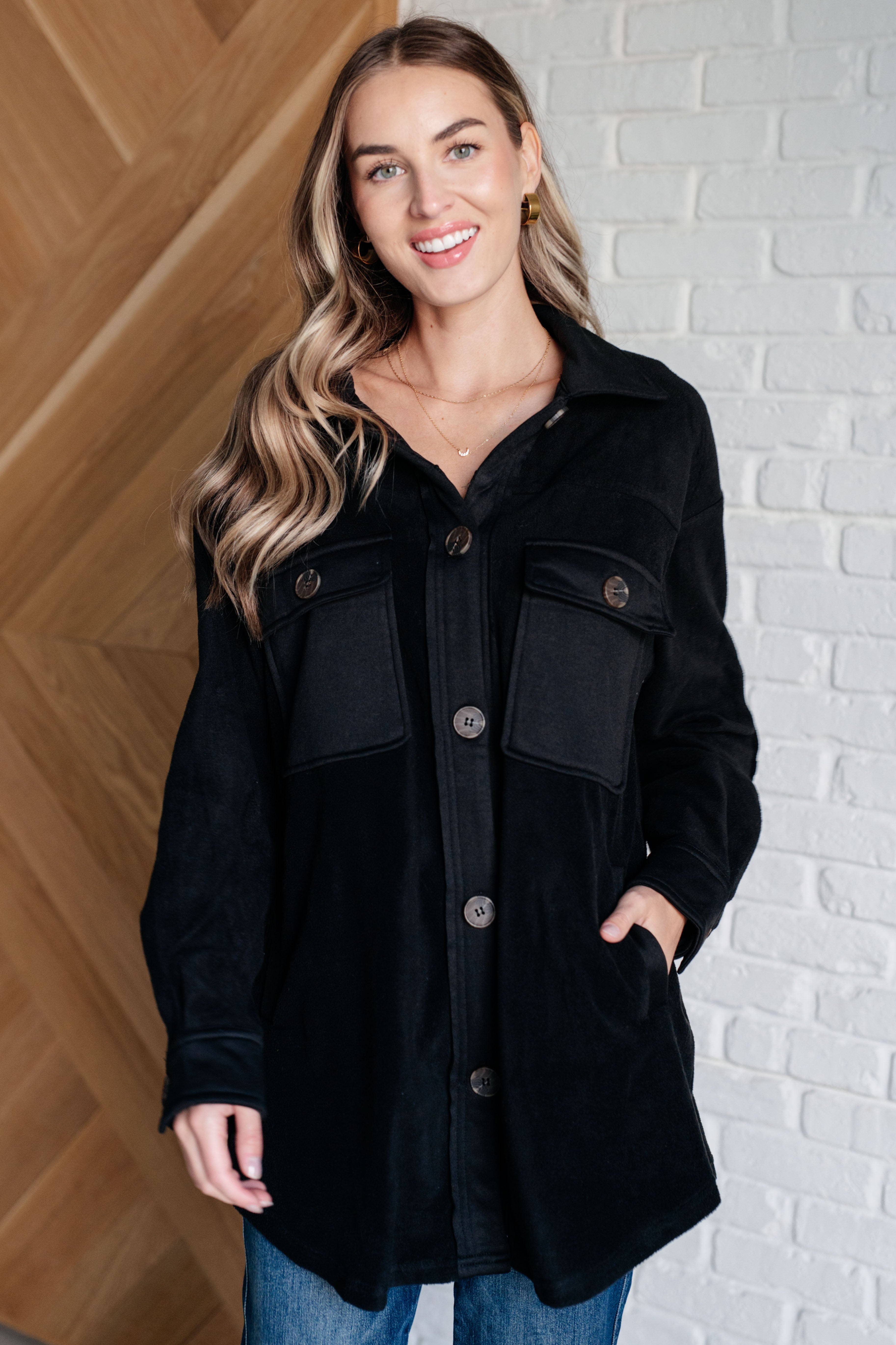Fantastic in Fleece Jacket in Black Layers Ave Shops- Tilden Co.