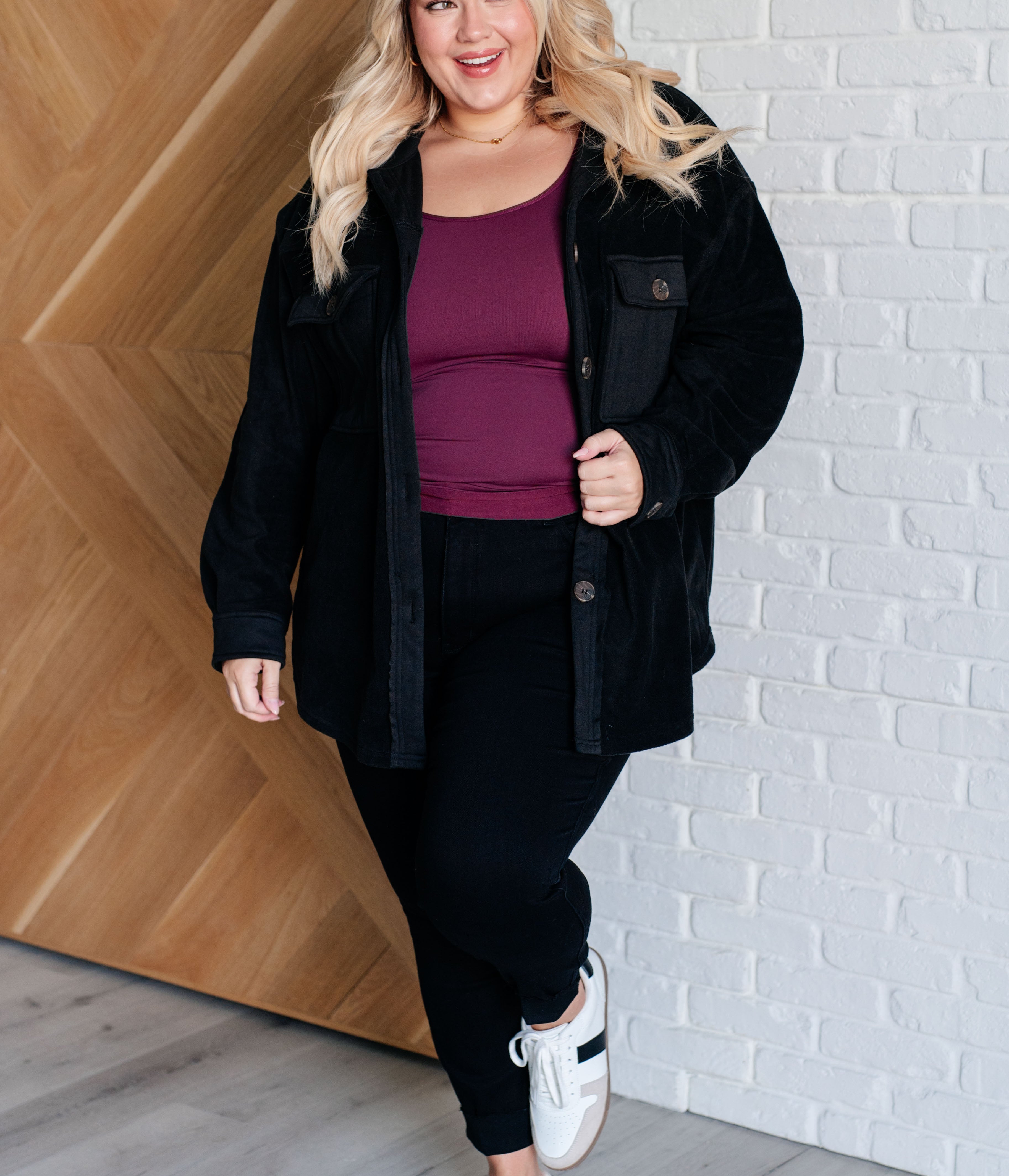 Fantastic in Fleece Jacket in Black Layers Ave Shops- Tilden Co.