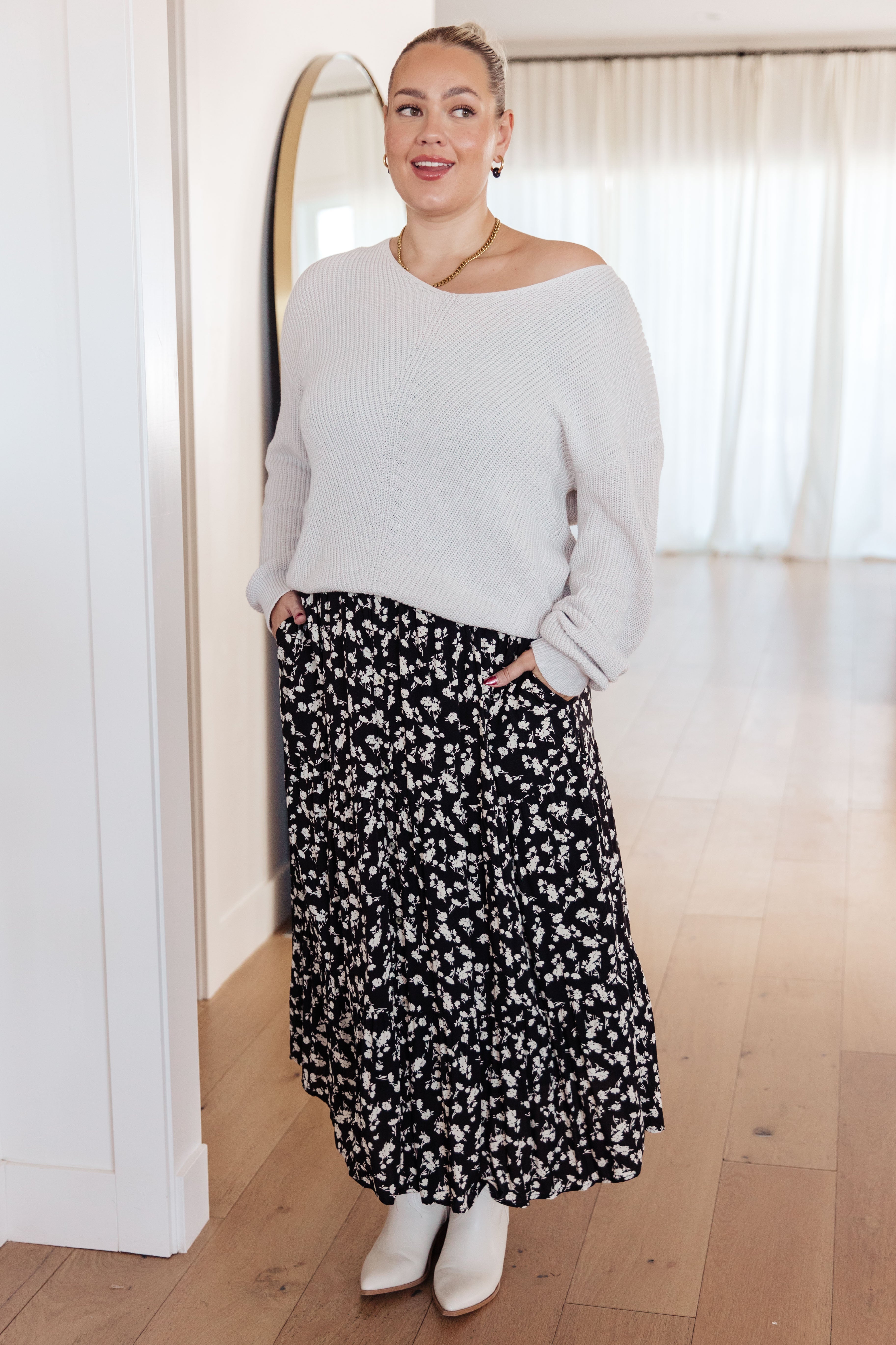 Fielding Flowers Floral Skirt Bottoms Ave Shops- Tilden Co.