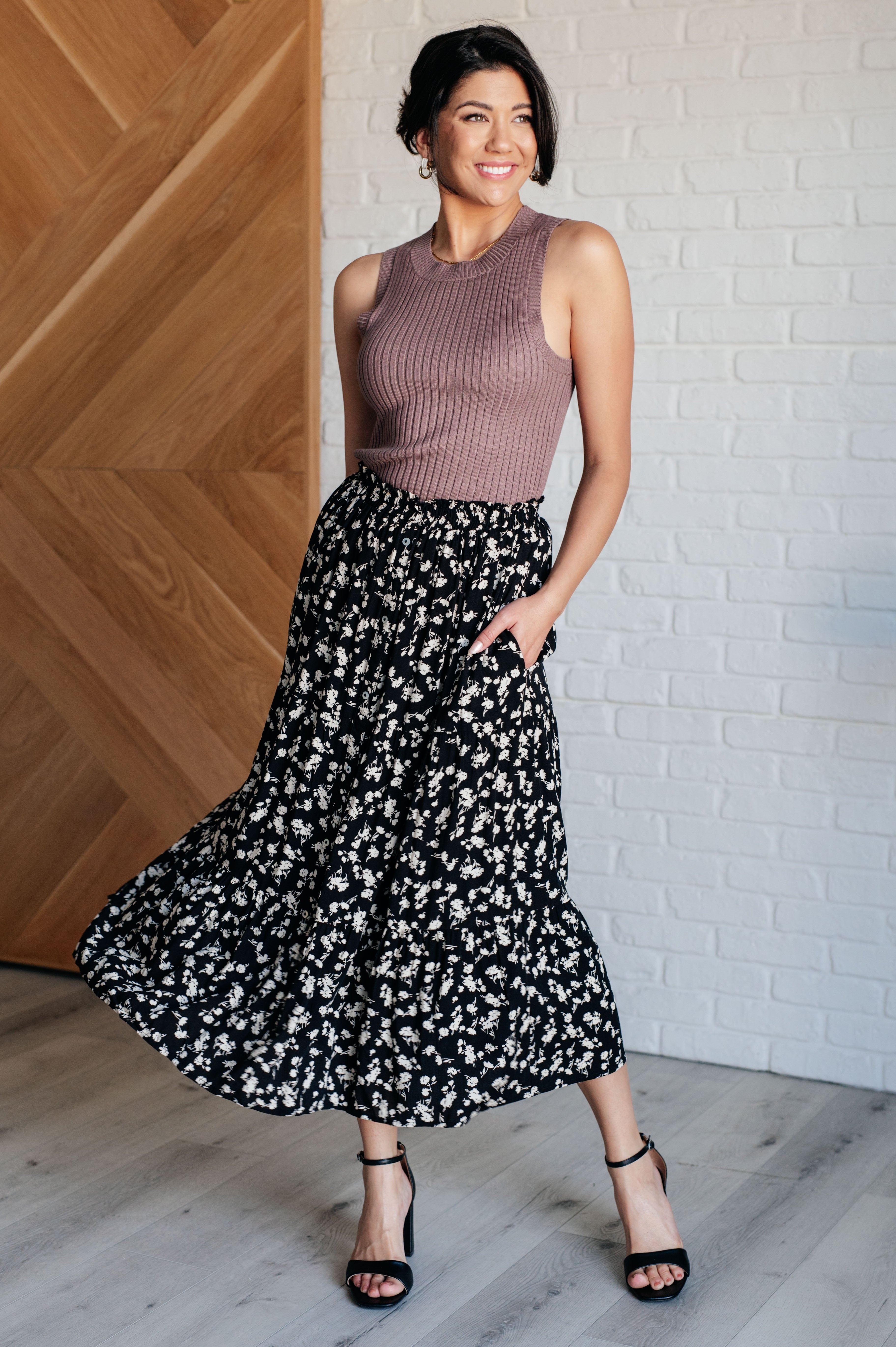 Fielding Flowers Floral Skirt Bottoms Ave Shops- Tilden Co.