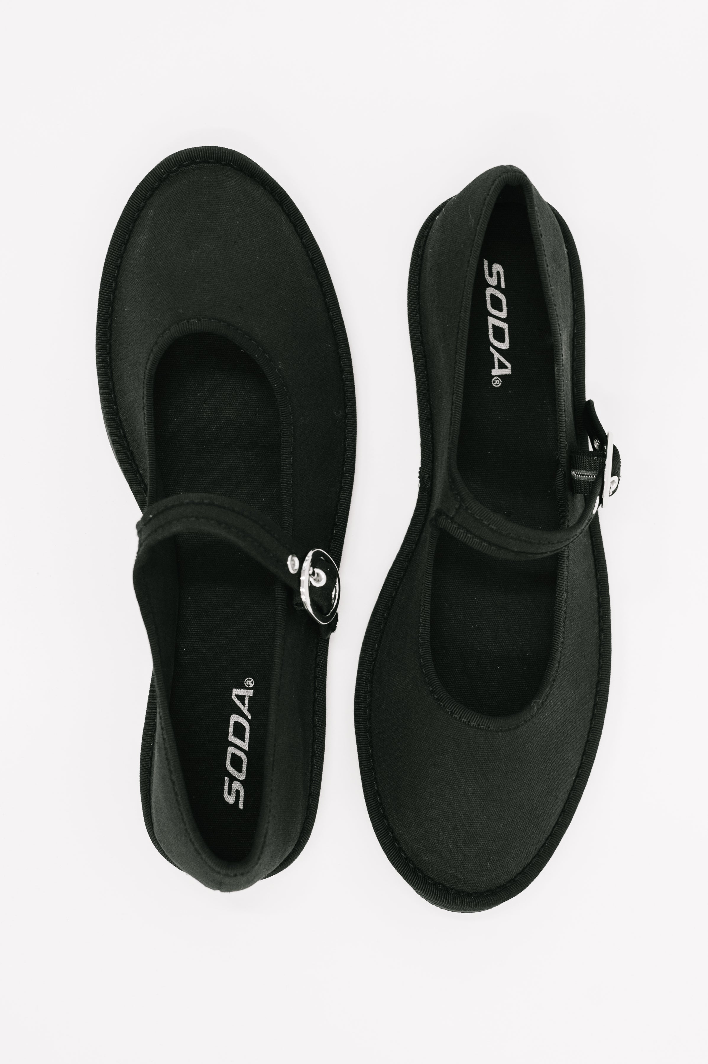 Fleta Buckle Flats in Black Womens Ave Shops- Tilden Co.