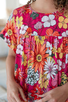 Flit About Floral Top in Pink Tops Ave Shops- Tilden Co.