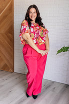 Flit About Floral Top in Pink Tops Ave Shops- Tilden Co.