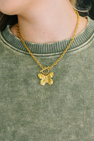 Flutter & Shine Butterfly Pendant Necklace in Gold Womens Ave Shops- Tilden Co.