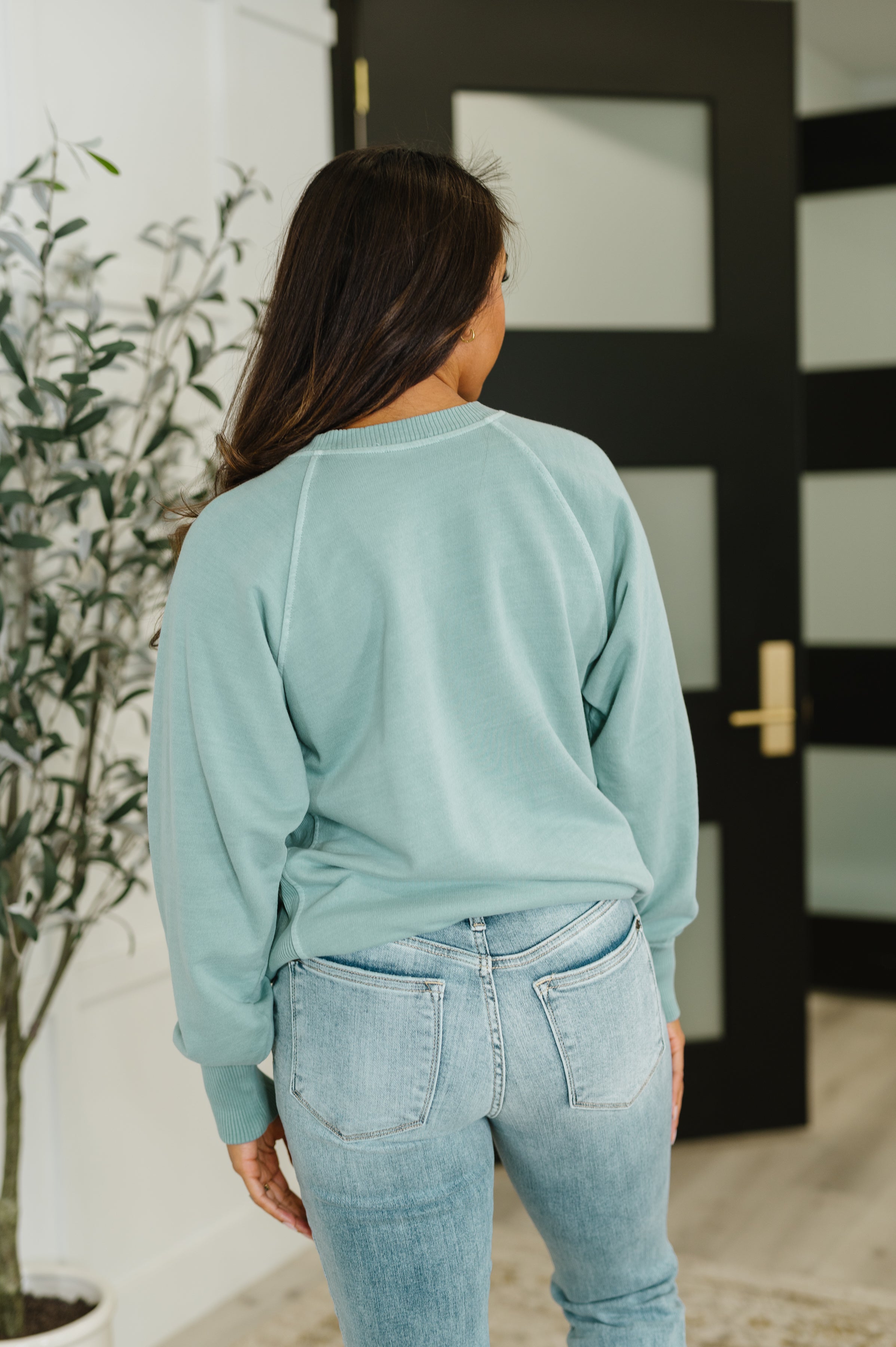 For the Experience Relaxed Pullover in Ash Blue Womens Ave Shops- Tilden Co.