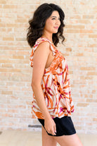 Francesca Embroidered Top in Rust Tops Ave Shops- Tilden Co.
