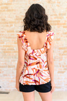 Francesca Embroidered Top in Rust Tops Ave Shops- Tilden Co.