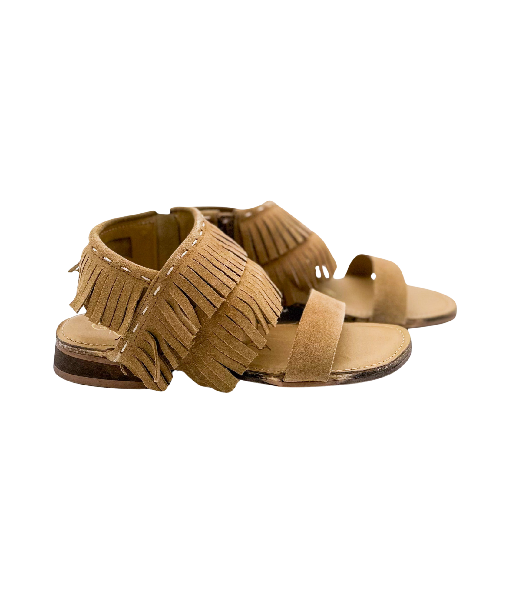Fringe Star Sandal in Tan 130 Sandals Naughty Monkey- Tilden Co.
