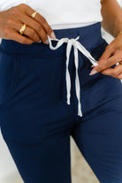 Giving the Run Around Joggers in Navy Womens Ave Shops- Tilden Co.