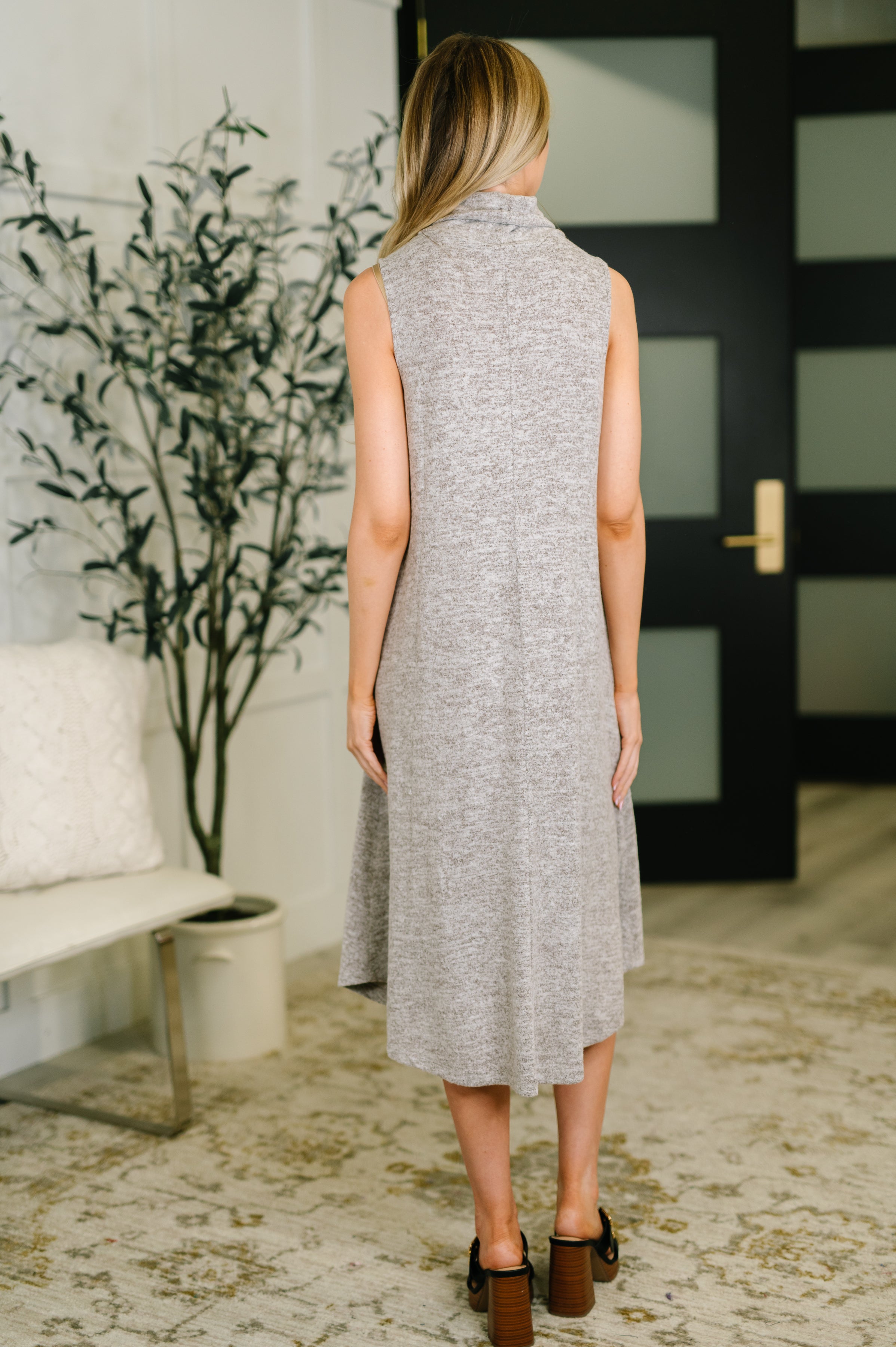 Glam Dress and Cardigan Set in Chocolate Womens Ave Shops- Tilden Co.