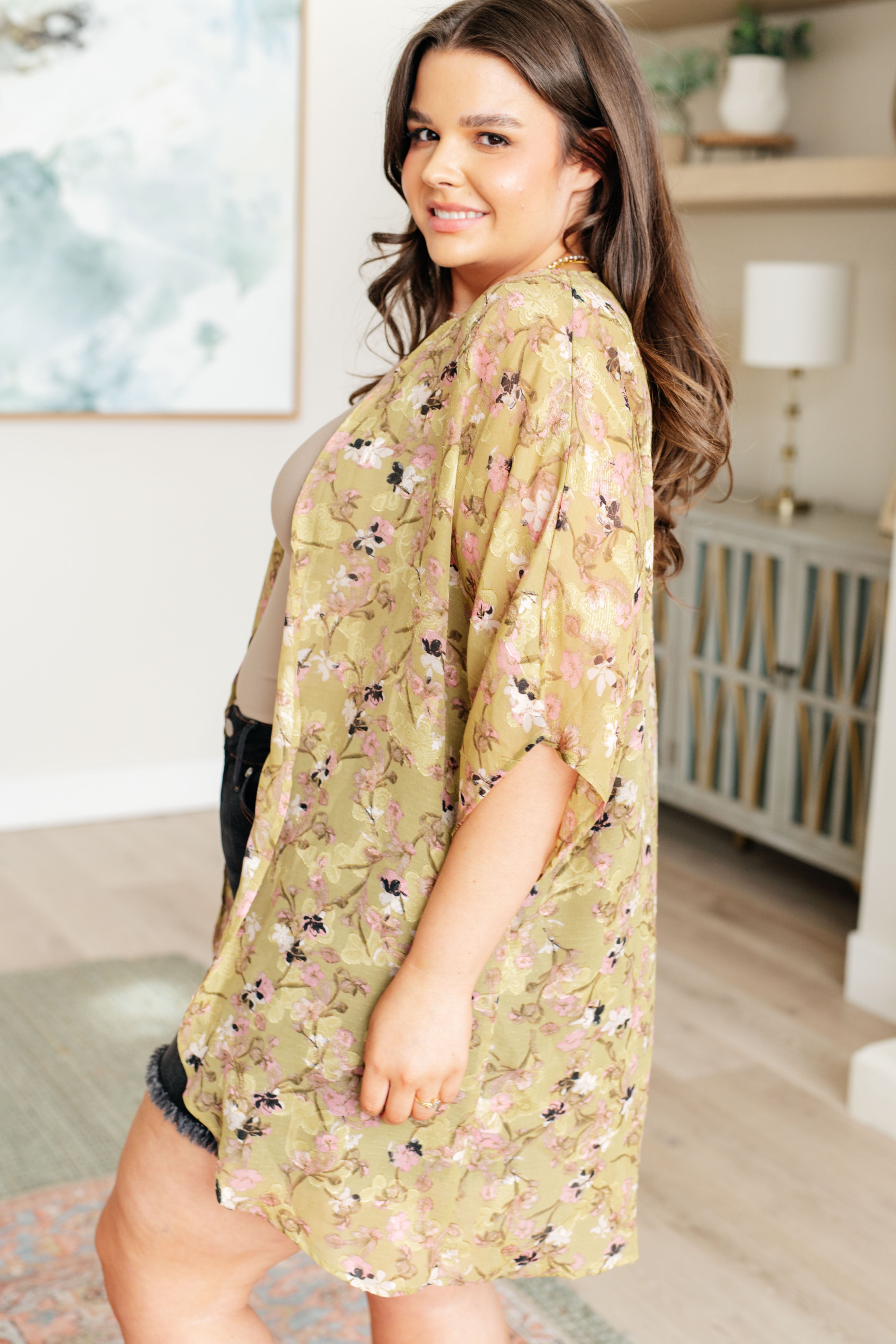 Go Anywhere Floral Kimono Layers Ave Shops- Tilden Co.