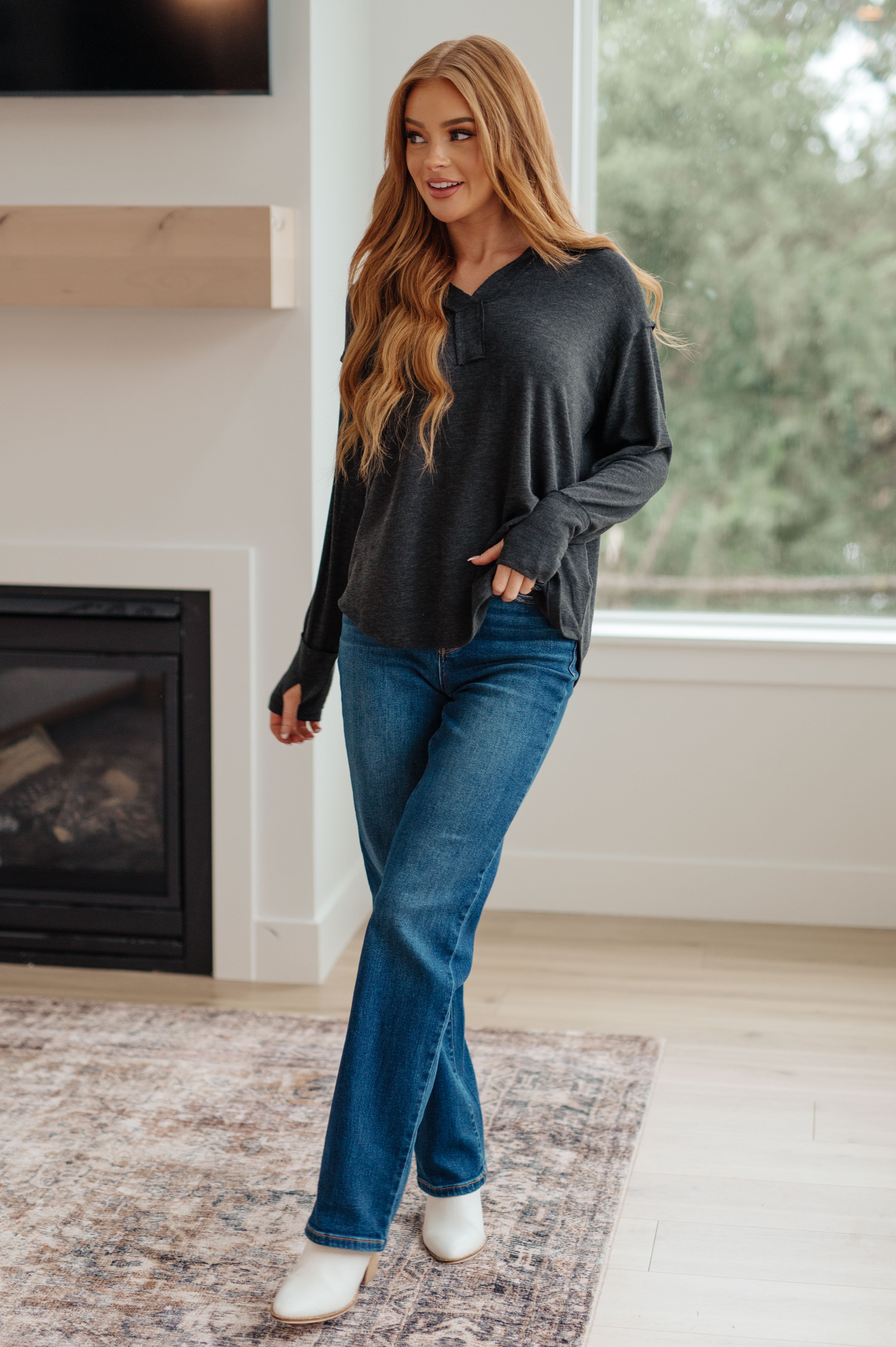 Good Luck Charm Long Sleeve Top Tops Ave Shops- Tilden Co.