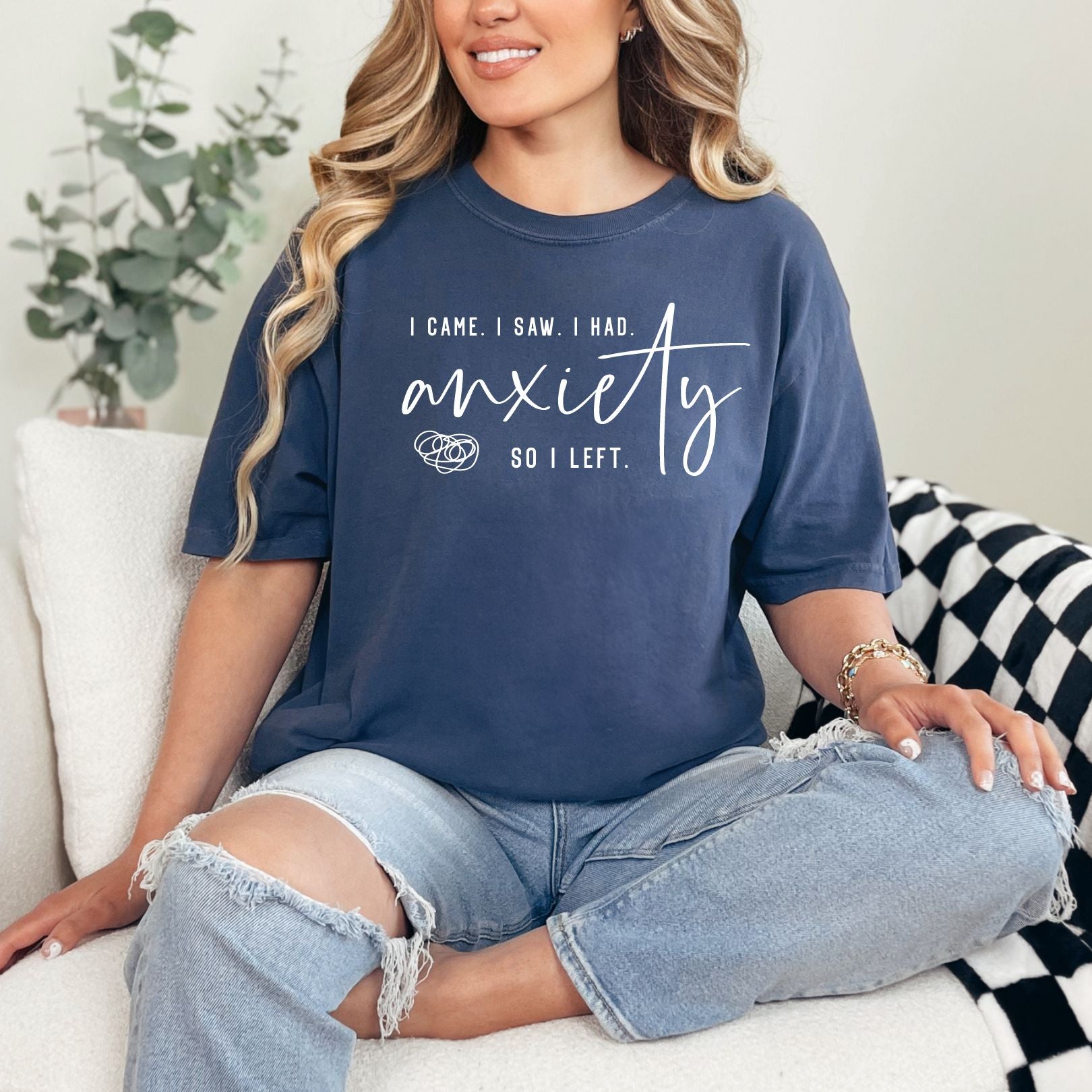 I Had Anxiety Graphic Tee Womens Ave Shops- Tilden Co.