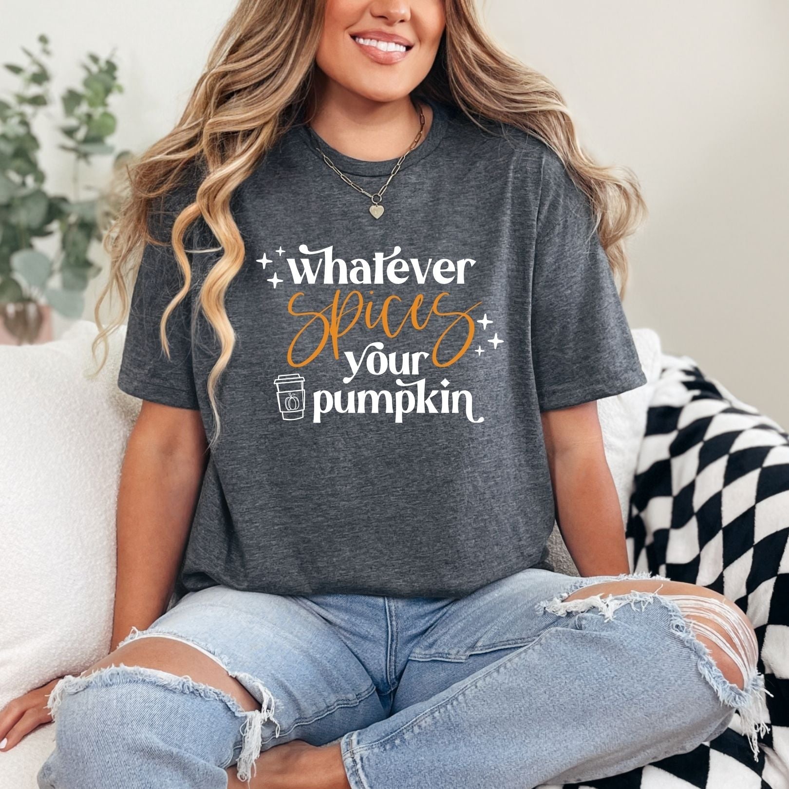 Whatever Spices Your Pumpkin Graphic Tee Womens Ave Shops- Tilden Co.