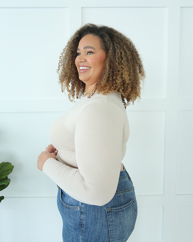 Classic Long Sleeve Halftee Layering Top HALFTEE Layering Fashions- Tilden Co.