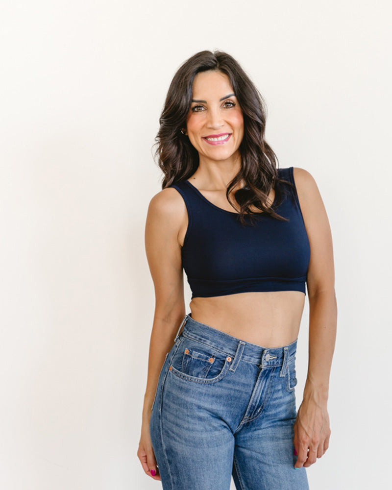 Classic Wide Strap Tank Halftee Tank HALFTEE Layering Fashions- Tilden Co.