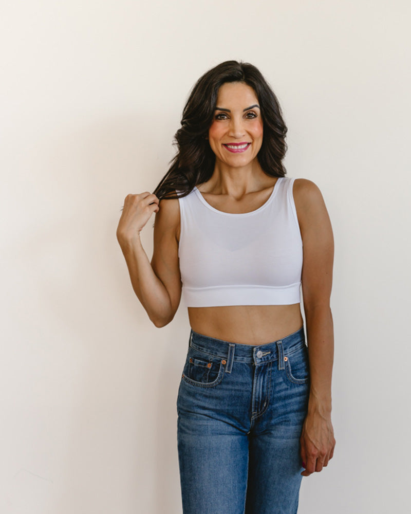 Classic Wide Strap Tank Halftee Tank HALFTEE Layering Fashions- Tilden Co.