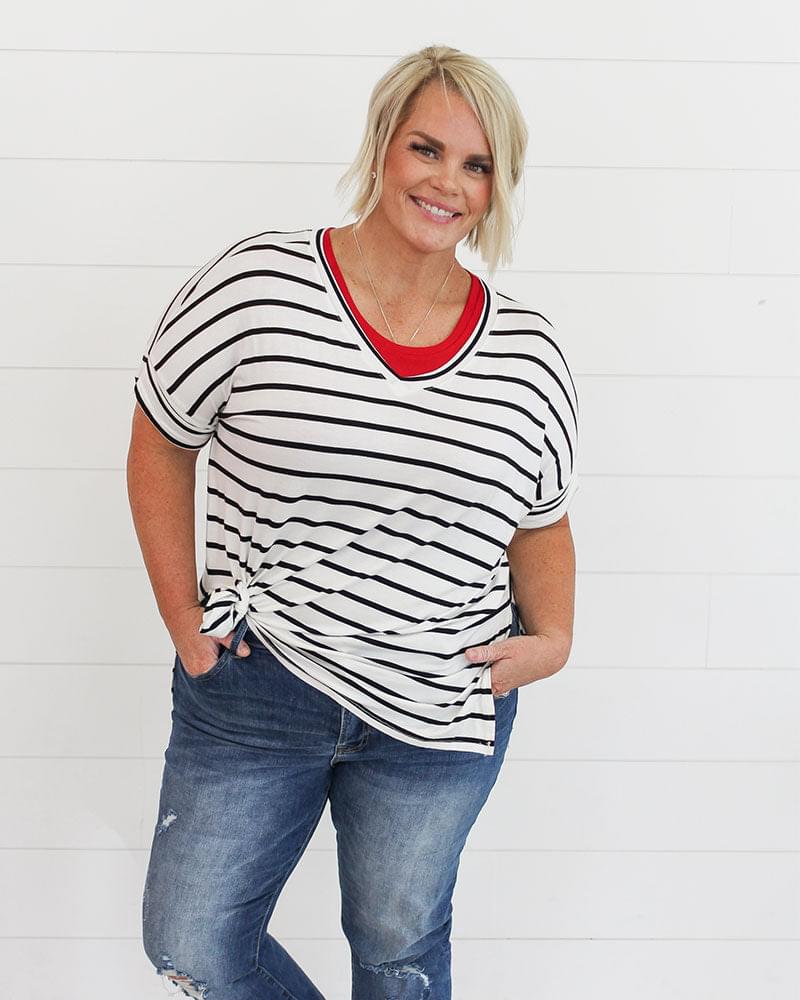 Crew Neck Tank Halftee Layering Top HALFTEE Layering Fashions- Tilden Co.