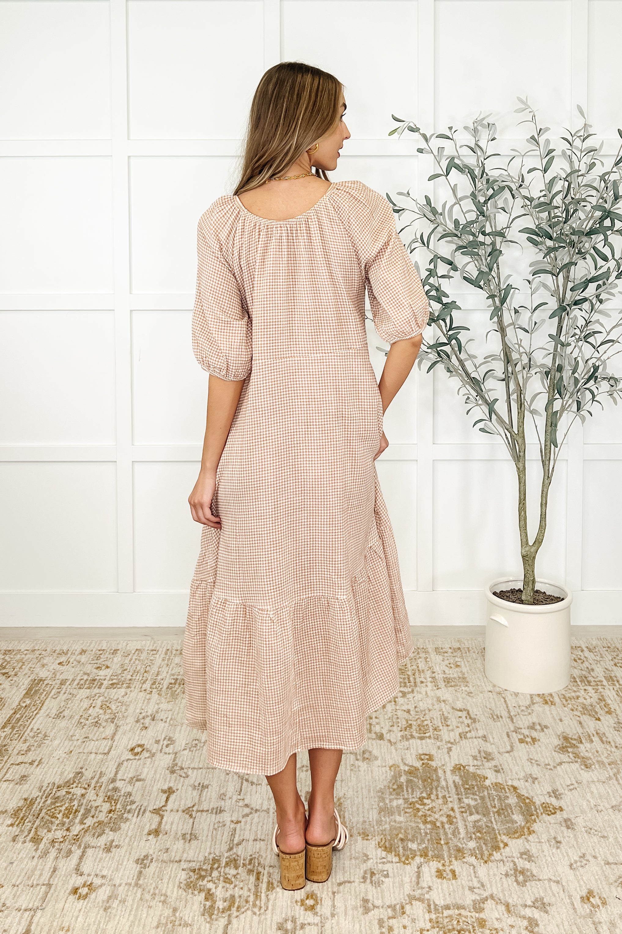 Hazel Dress in Toffee Womens Ave Shops- Tilden Co.