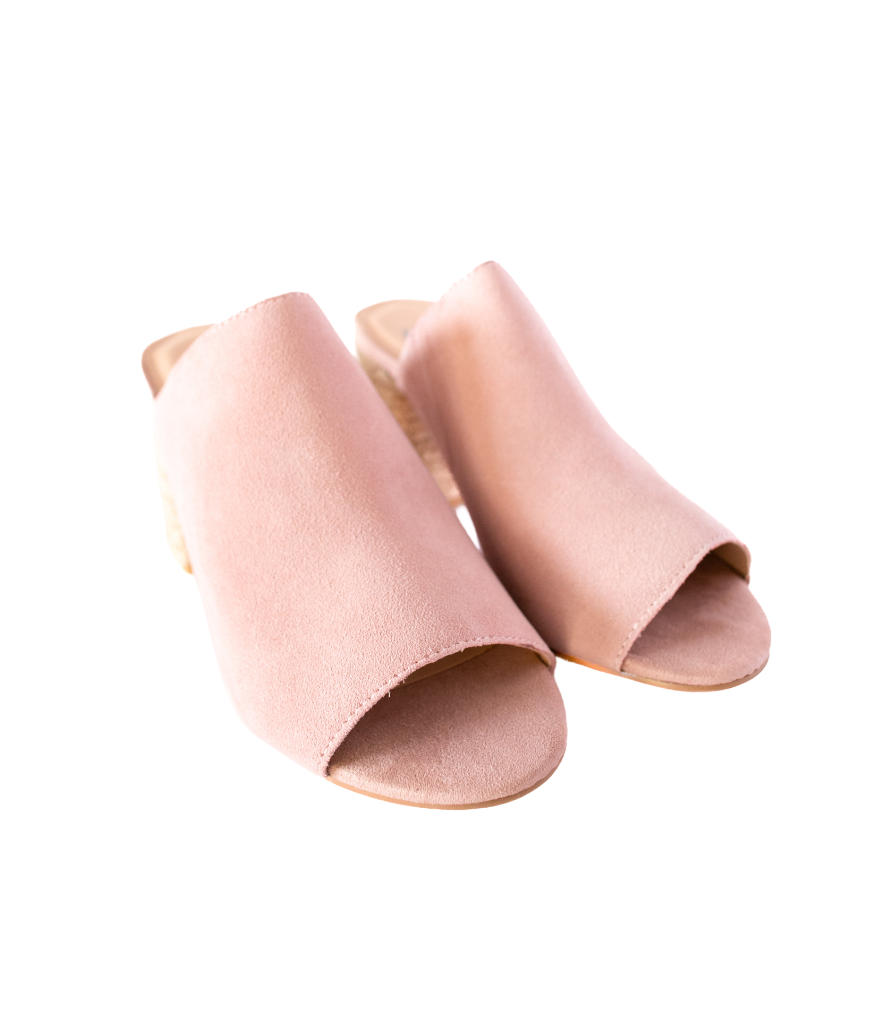 Helena Heeled Sandal in Blush Suede Shoes Ave Shops- Tilden Co.
