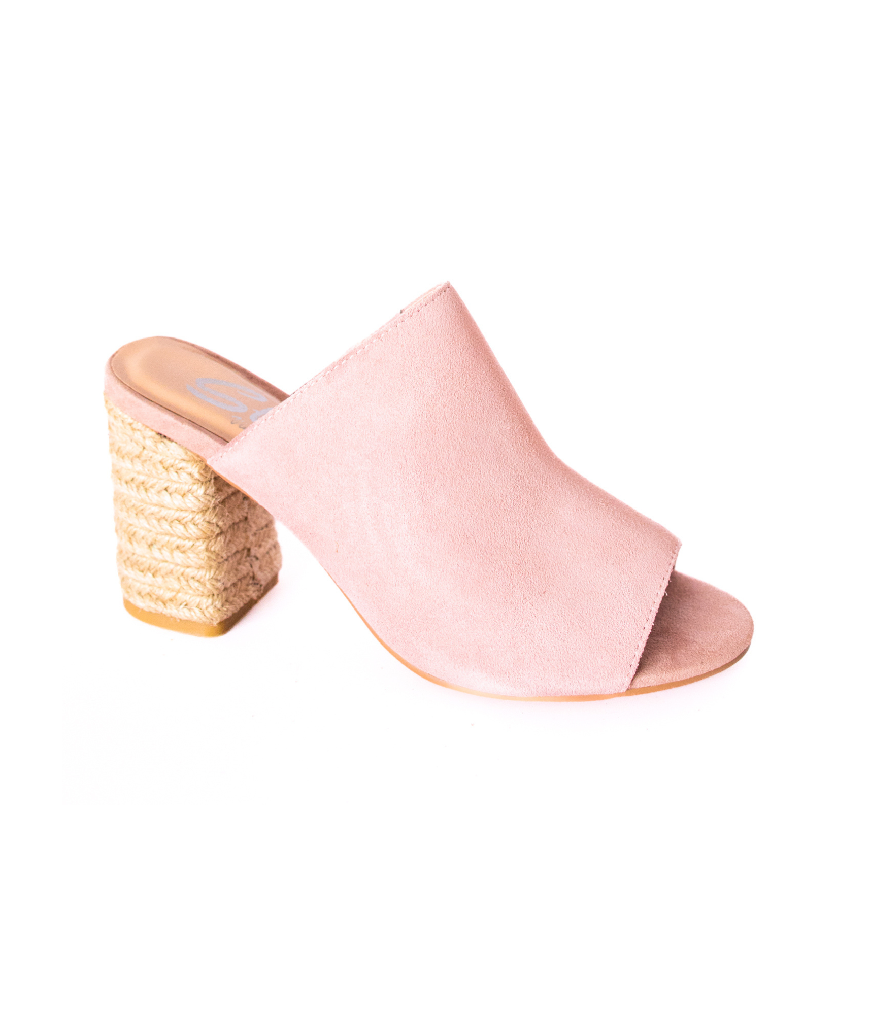 Helena Heeled Sandal in Blush Suede Shoes Ave Shops- Tilden Co.