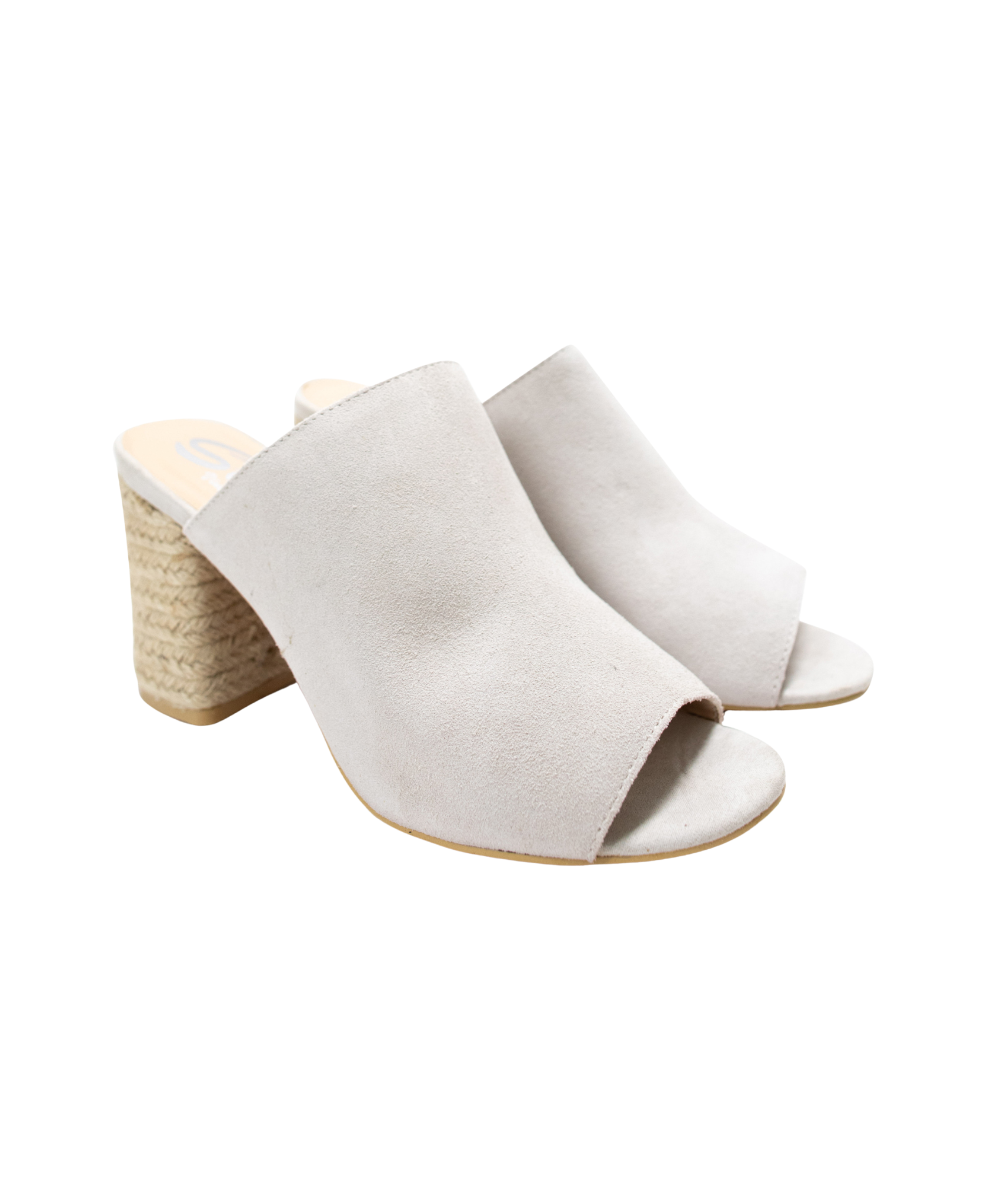 Helena Heeled Sandal in Ice Suede Shoes Ave Shops- Tilden Co.