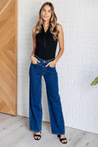 Higher and Higher Ribbed Zip Up Bodysuit Bodysuits Ave Shops- Tilden Co.