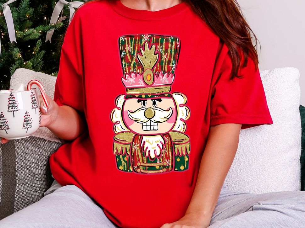 Holiday Nutcracker Graphic Tee and Sweatshirt Womens Ave Shops- Tilden Co.