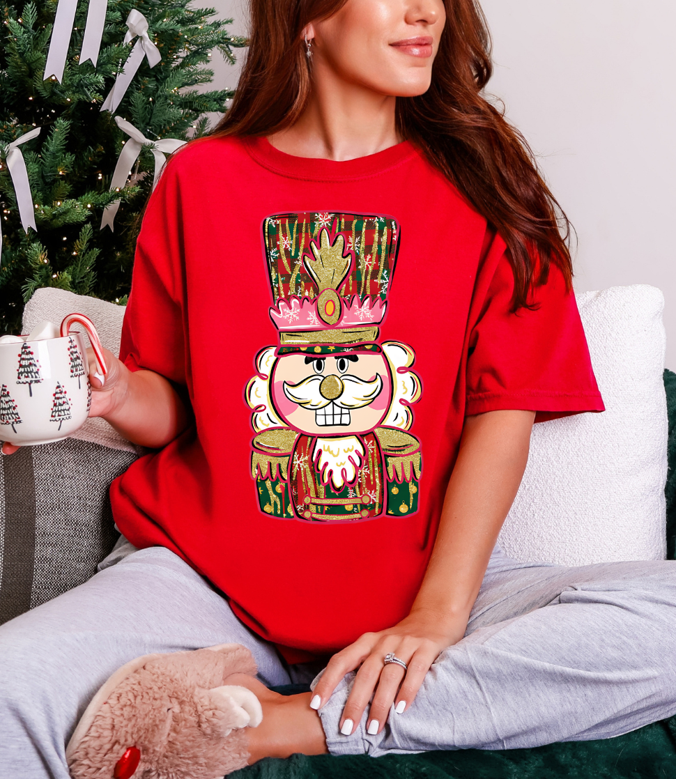 Holiday Nutcracker Graphic Tee and Sweatshirt Womens Ave Shops- Tilden Co.