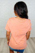 I Don't Have to Choose V-Neck Tee in Apricot Ice Womens Ave Shops- Tilden Co.