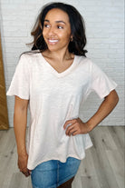 I Don't Have to Choose V-Neck Tee in Oatmeal Womens Ave Shops- Tilden Co.