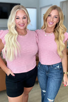Especially Sweet Ruffle Sleeve Top Tops Ave Shops- Tilden Co.