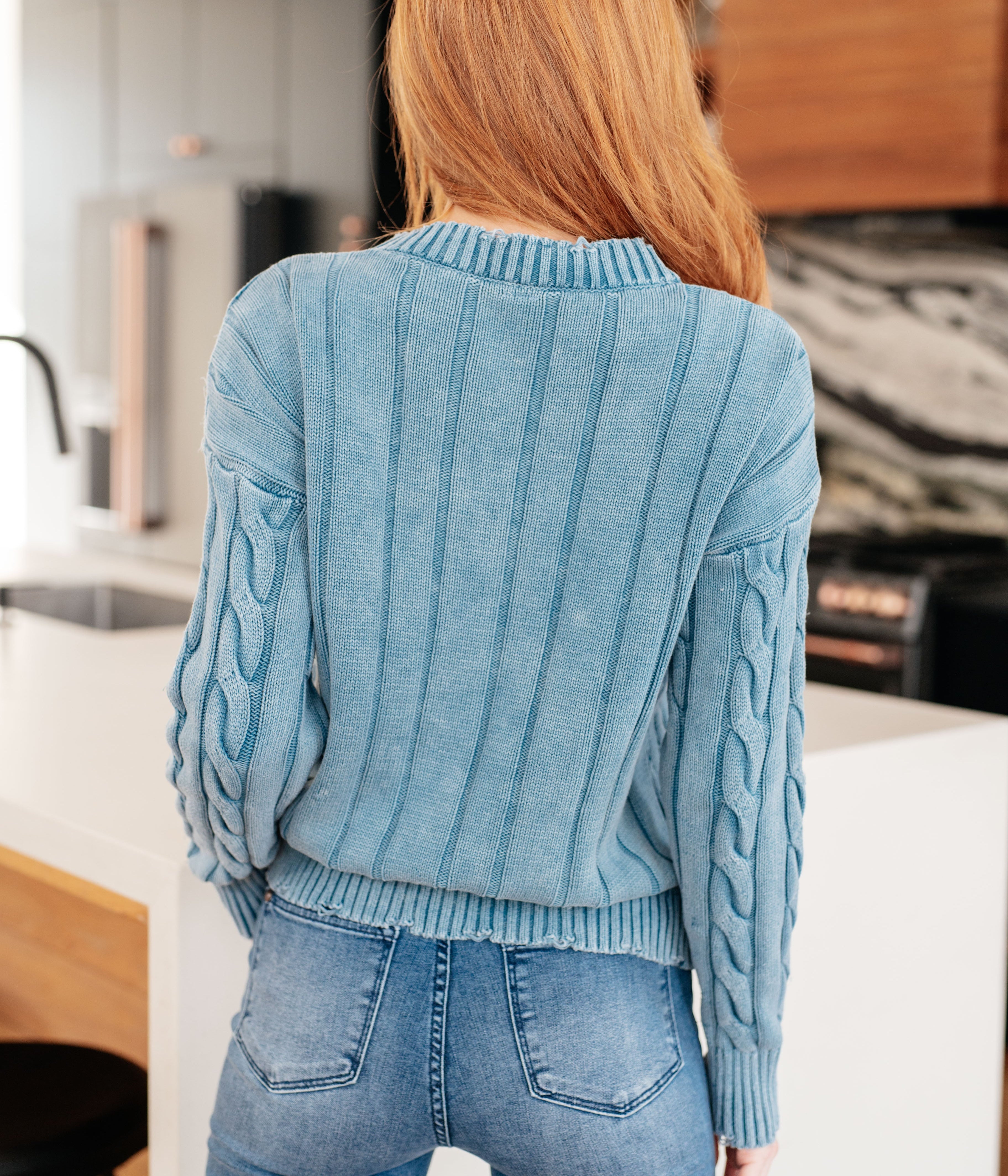 In the Right Direction Cable Knit Sweater Tops Ave Shops- Tilden Co.