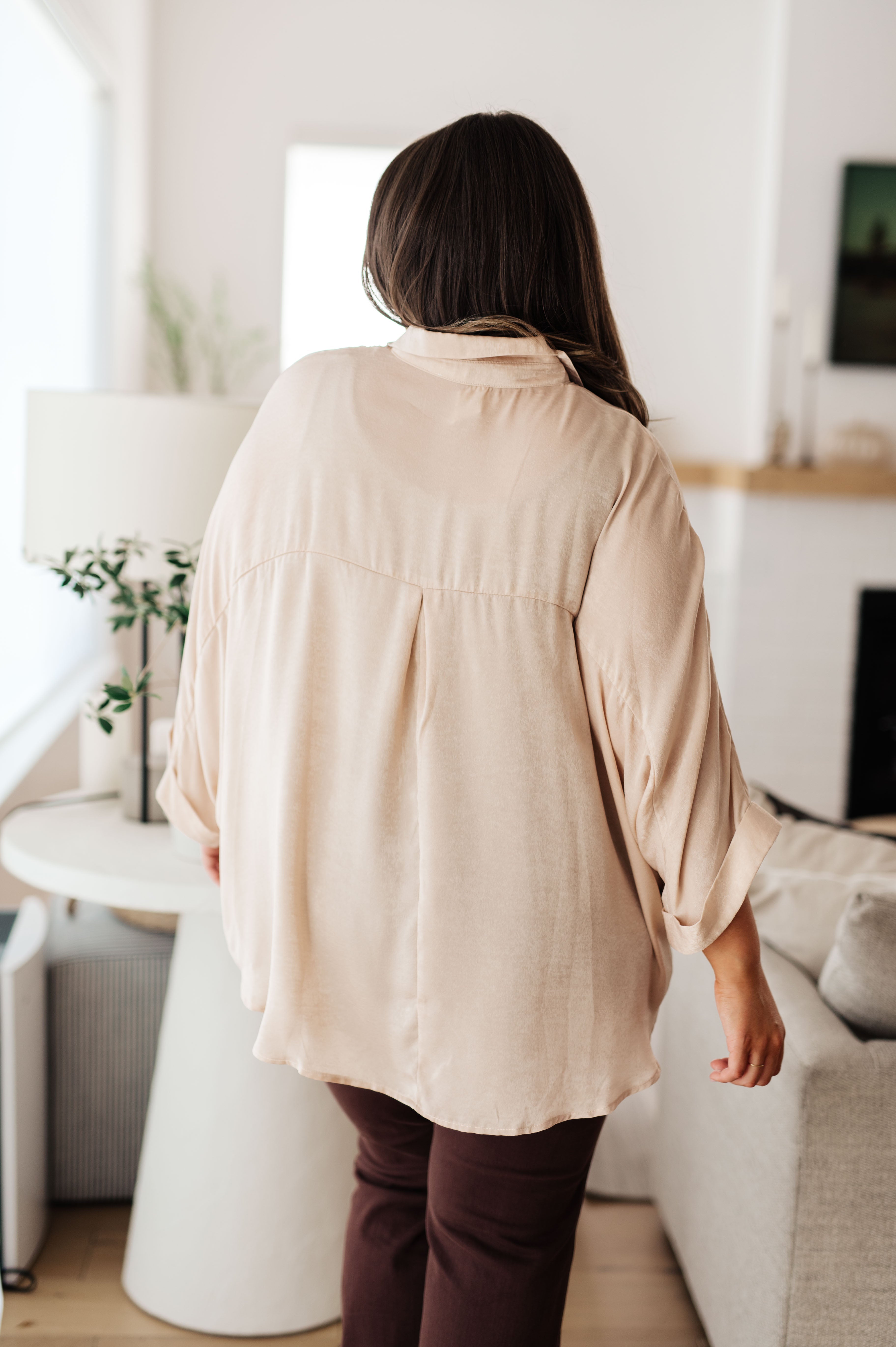 In Your Thoughts Oversized Dolman Sleeve Top in Champagne Tops Ave Shops- Tilden Co.
