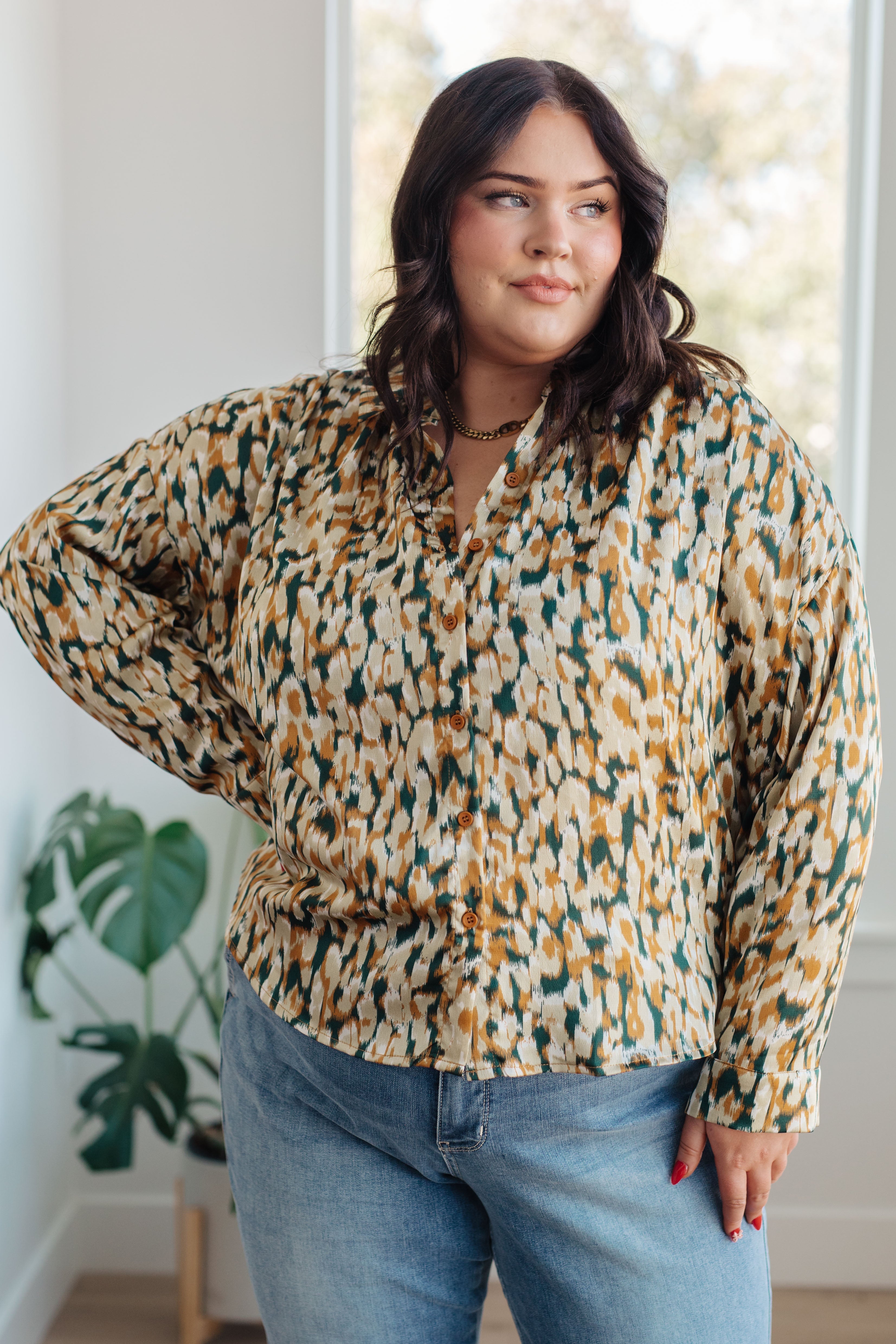 In the Willows Button Up Blouse Blouses Ave Shops- Tilden Co.