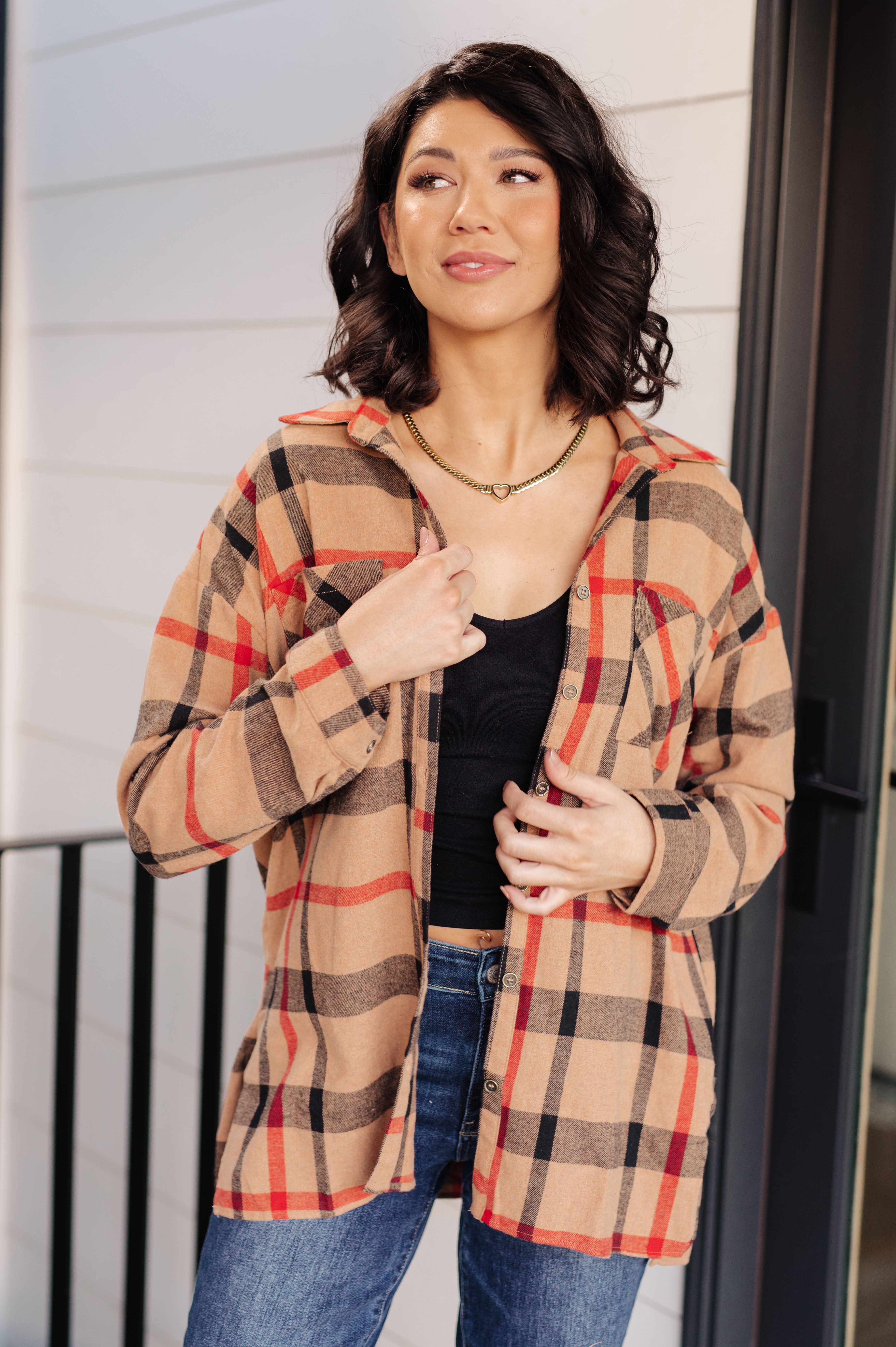 Is It Really Oversized Plaid Button Up Tops Ave Shops- Tilden Co.
