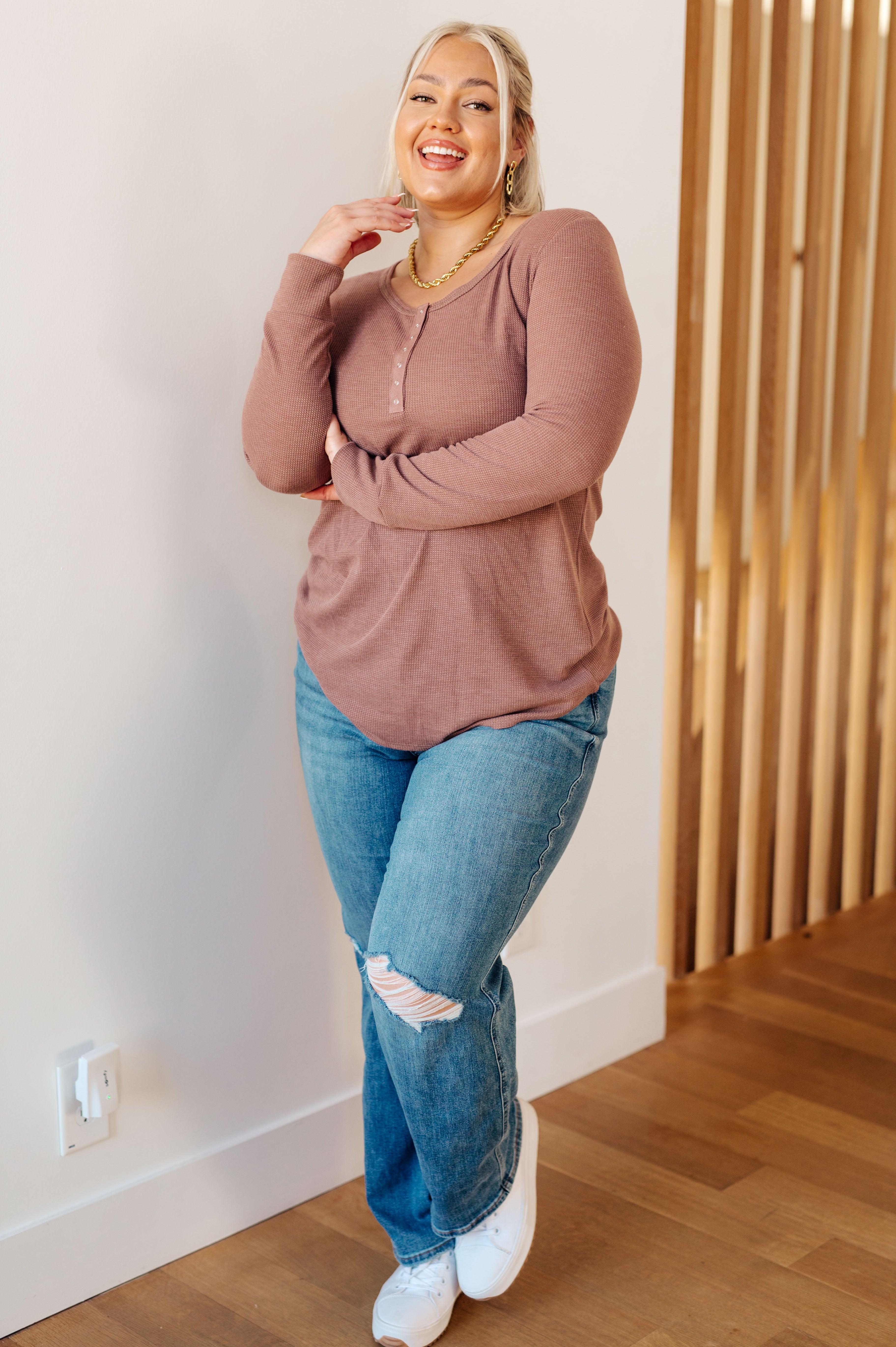 It's Been So Long Henley in Mulberry Tops Ave Shops- Tilden Co.