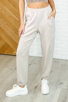 Jog and Snog Joggers in Mocha Cream Womens Ave Shops- Tilden Co.