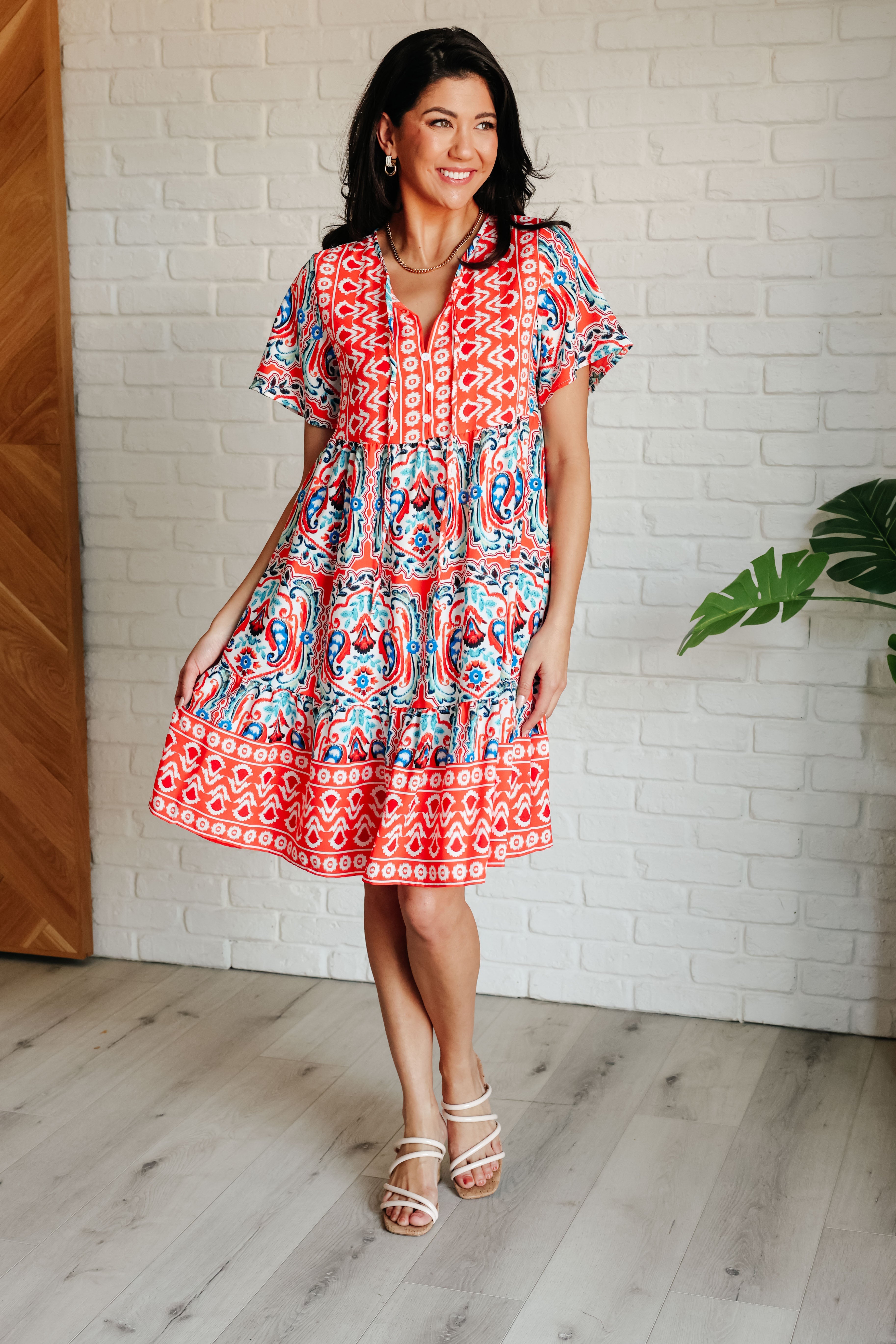 Journey On Mixed Print Dress Dresses Ave Shops- Tilden Co.