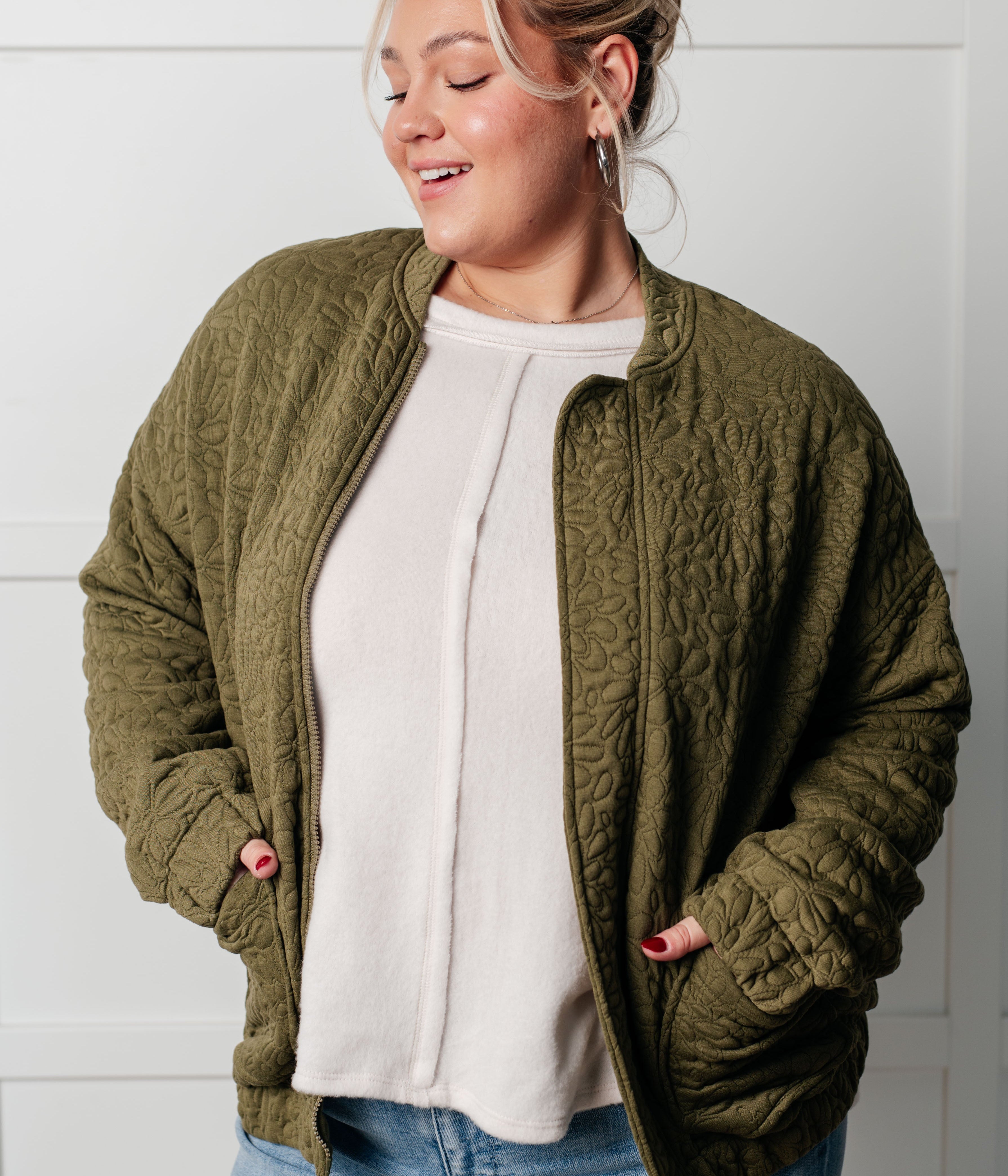 Jungle Explorer Quilted Zip Up Jacket Layers Ave Shops- Tilden Co.