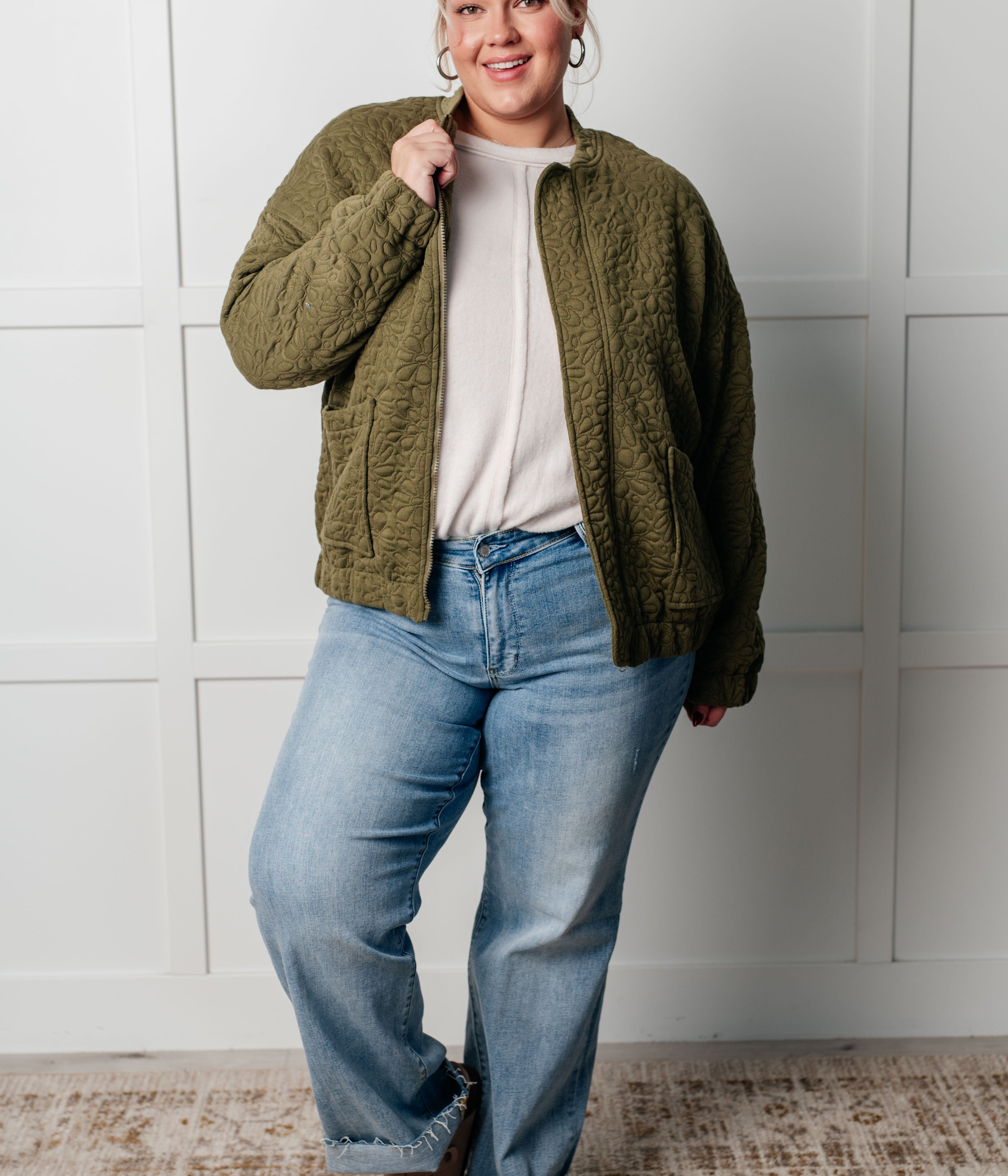 Jungle Explorer Quilted Zip Up Jacket Layers Ave Shops- Tilden Co.