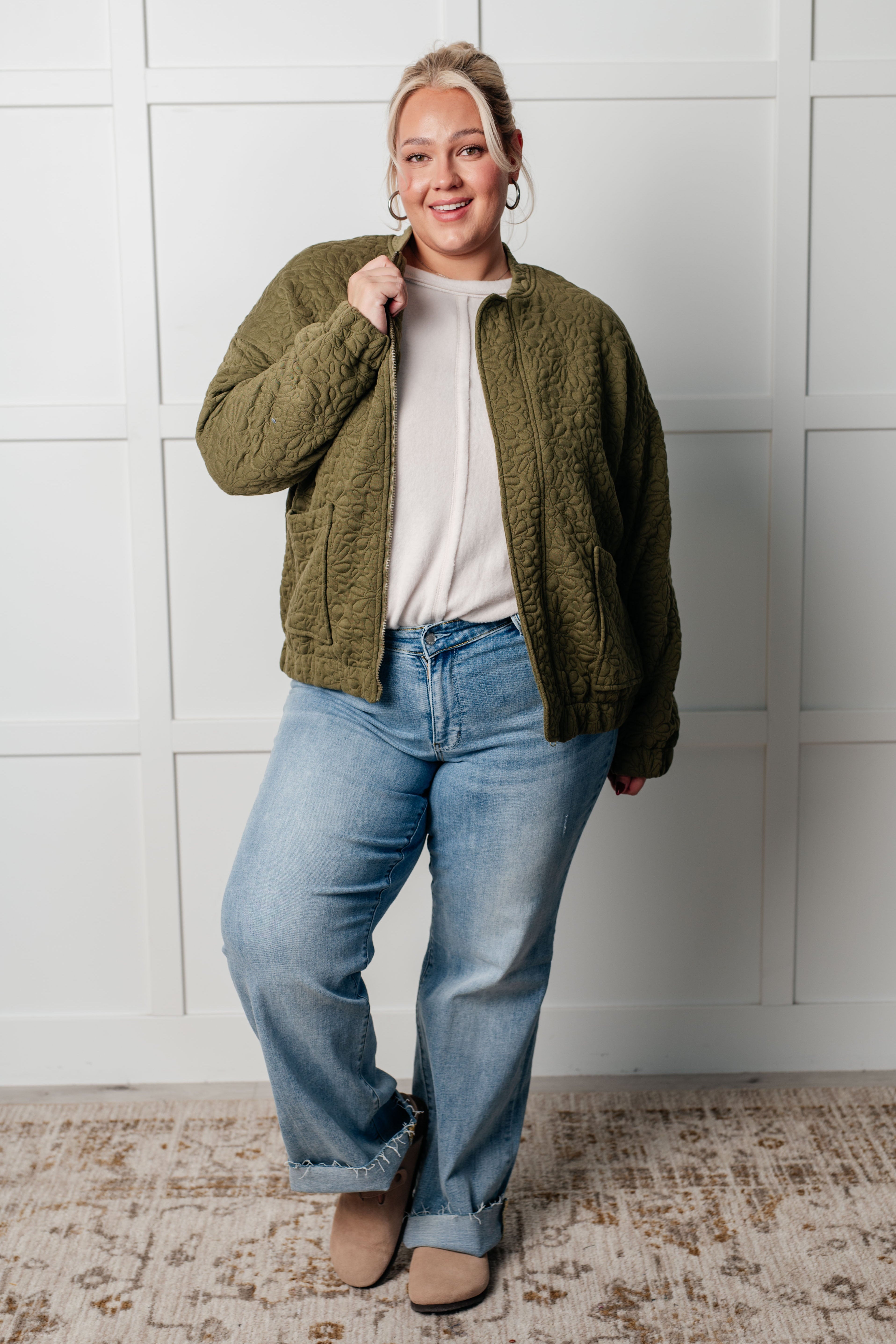 Jungle Explorer Quilted Zip Up Jacket Layers Ave Shops- Tilden Co.