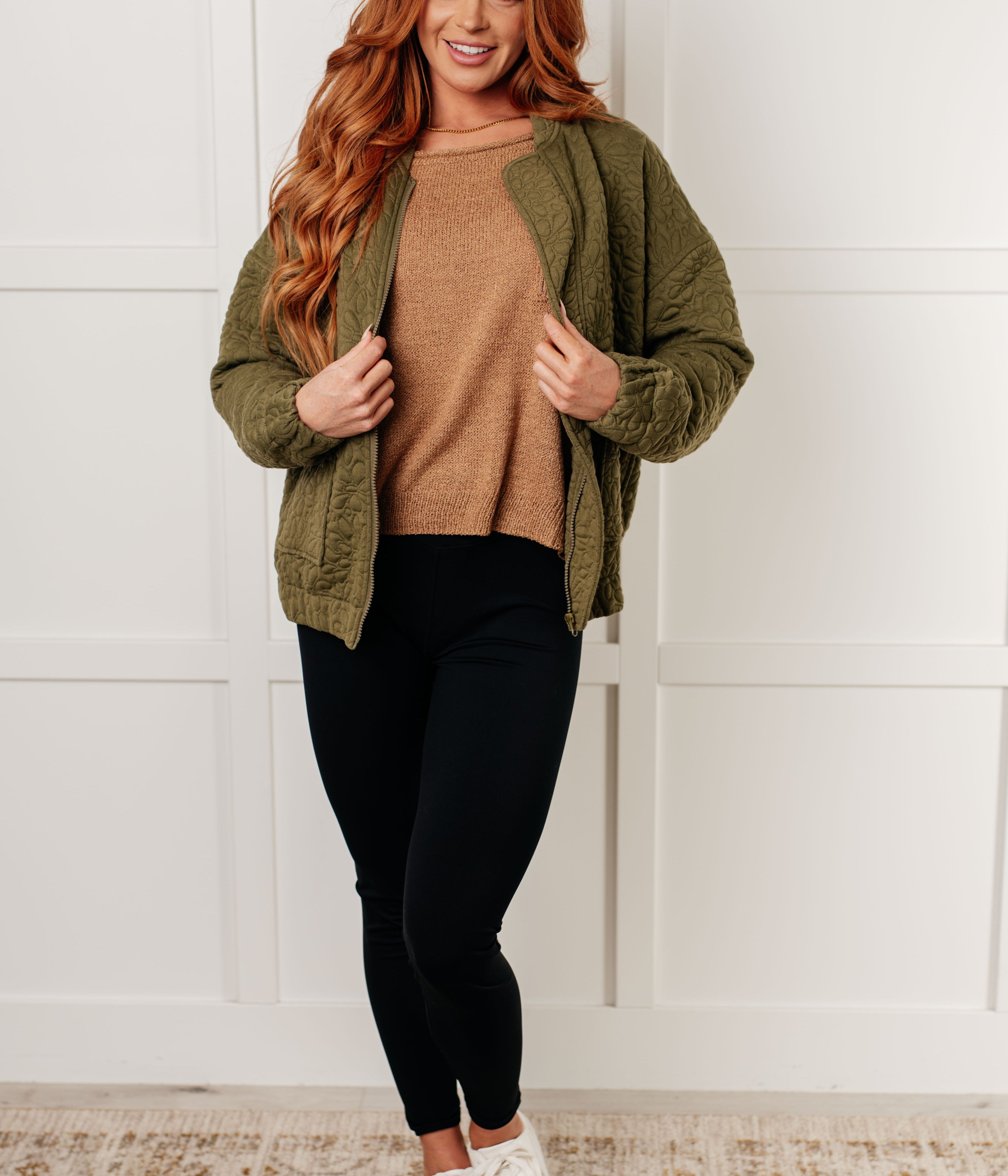 Jungle Explorer Quilted Zip Up Jacket Layers Ave Shops- Tilden Co.