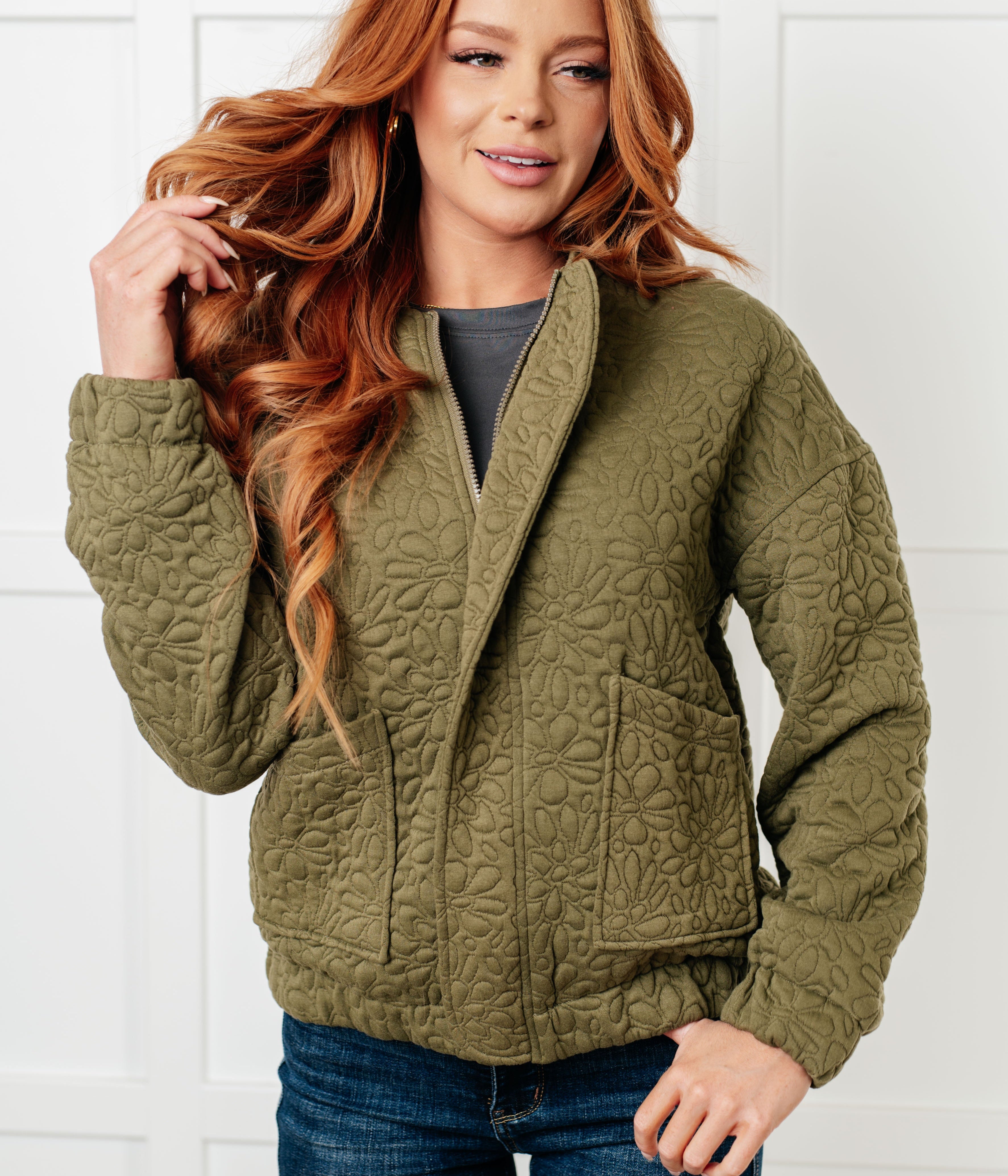 Jungle Explorer Quilted Zip Up Jacket Layers Ave Shops- Tilden Co.