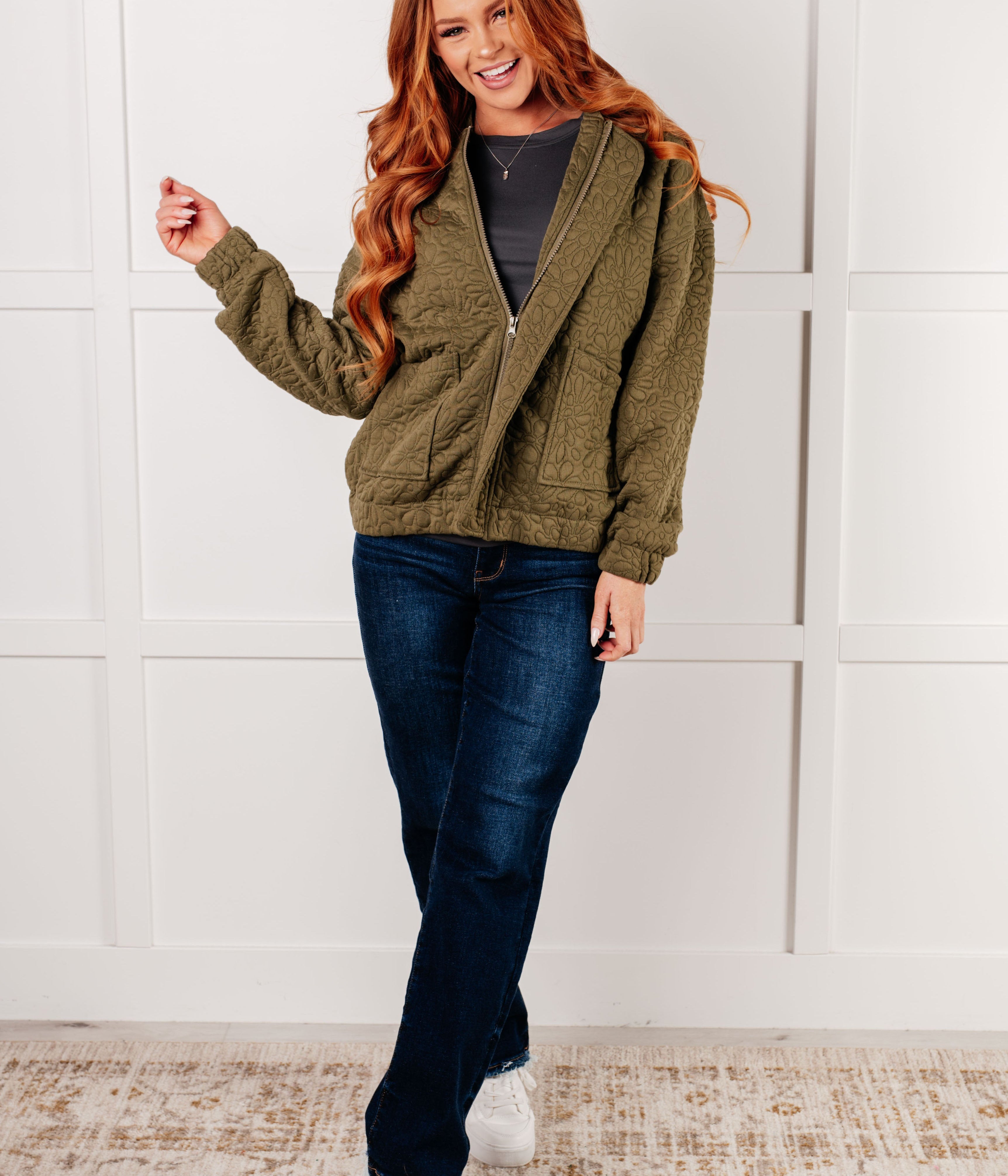 Jungle Explorer Quilted Zip Up Jacket Layers Ave Shops- Tilden Co.