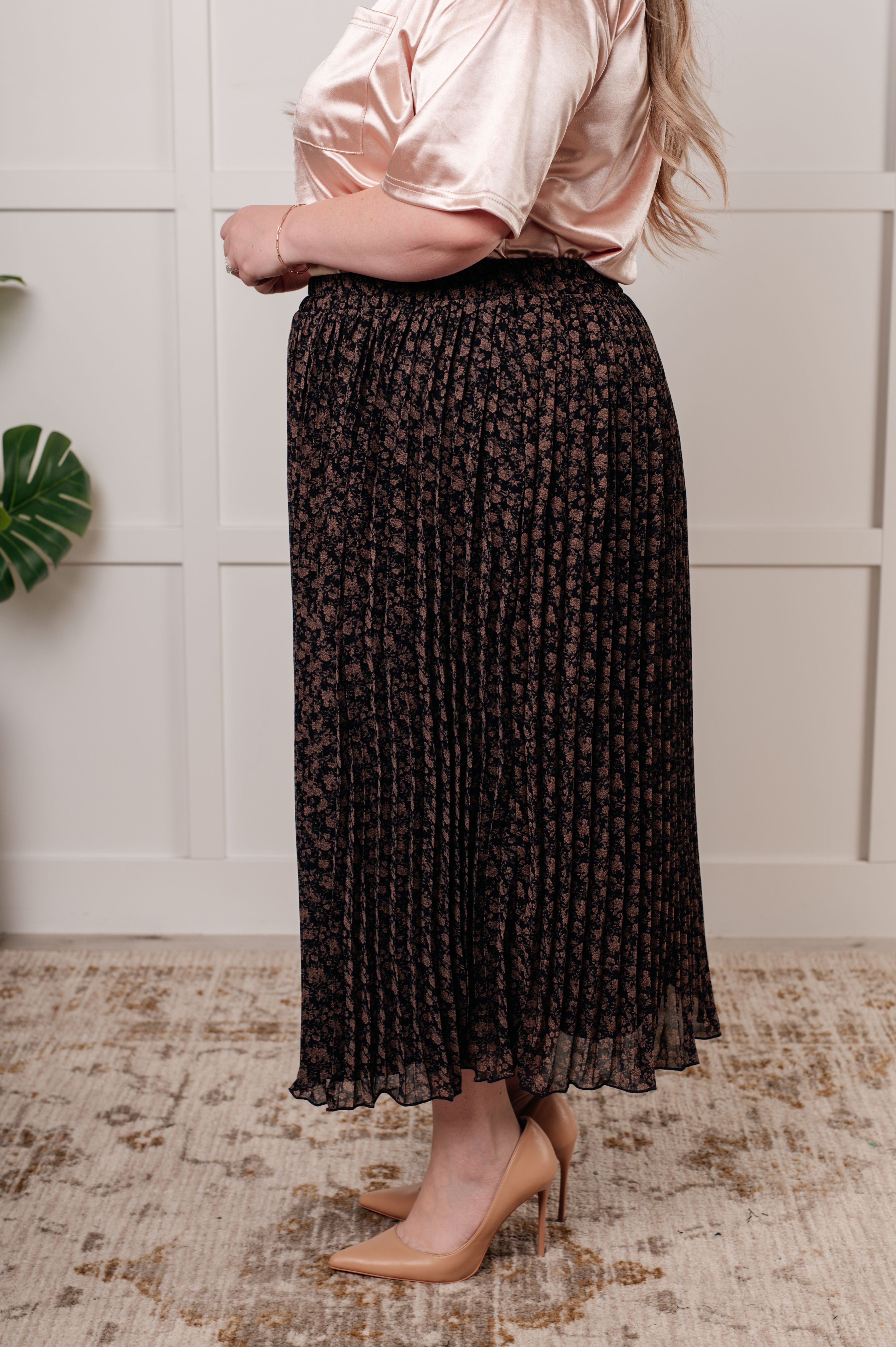 Just What You Wanted Floral Print Pleated Skirt Bottoms Ave Shops- Tilden Co.